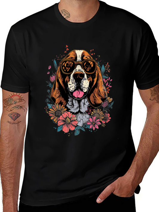 Cool Dog T-Shirt - Beagle with Sunglasses