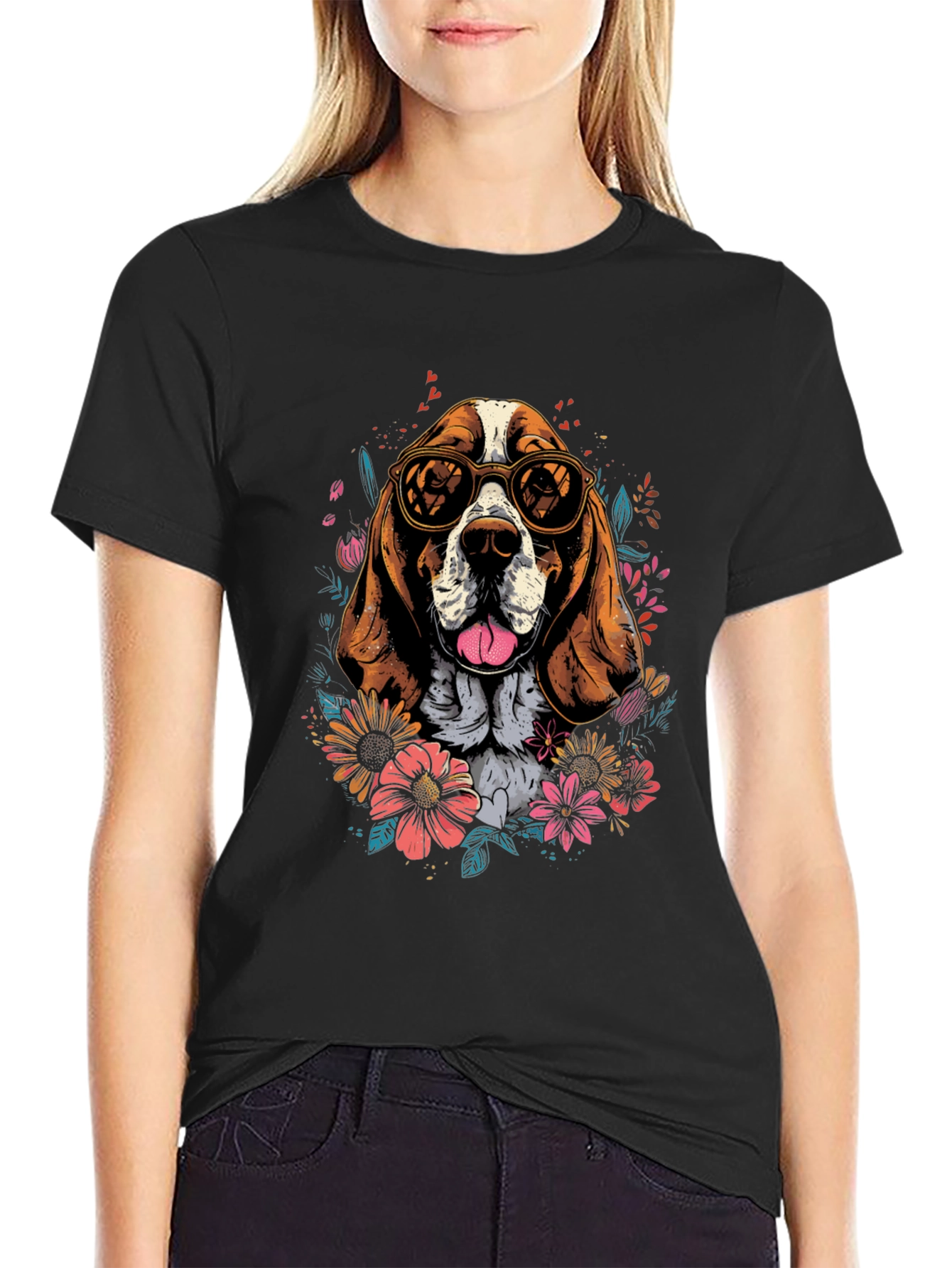 Cool Dog T-Shirt - Beagle with Sunglasses