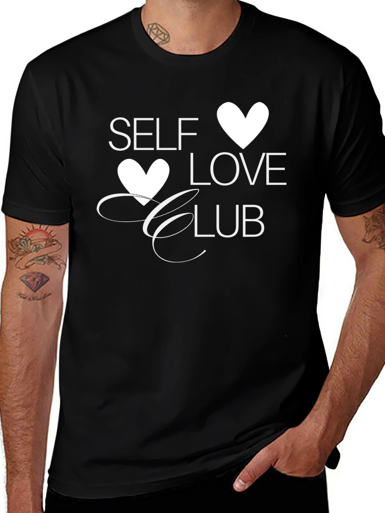 Self Love Club Graphic Tee - Black