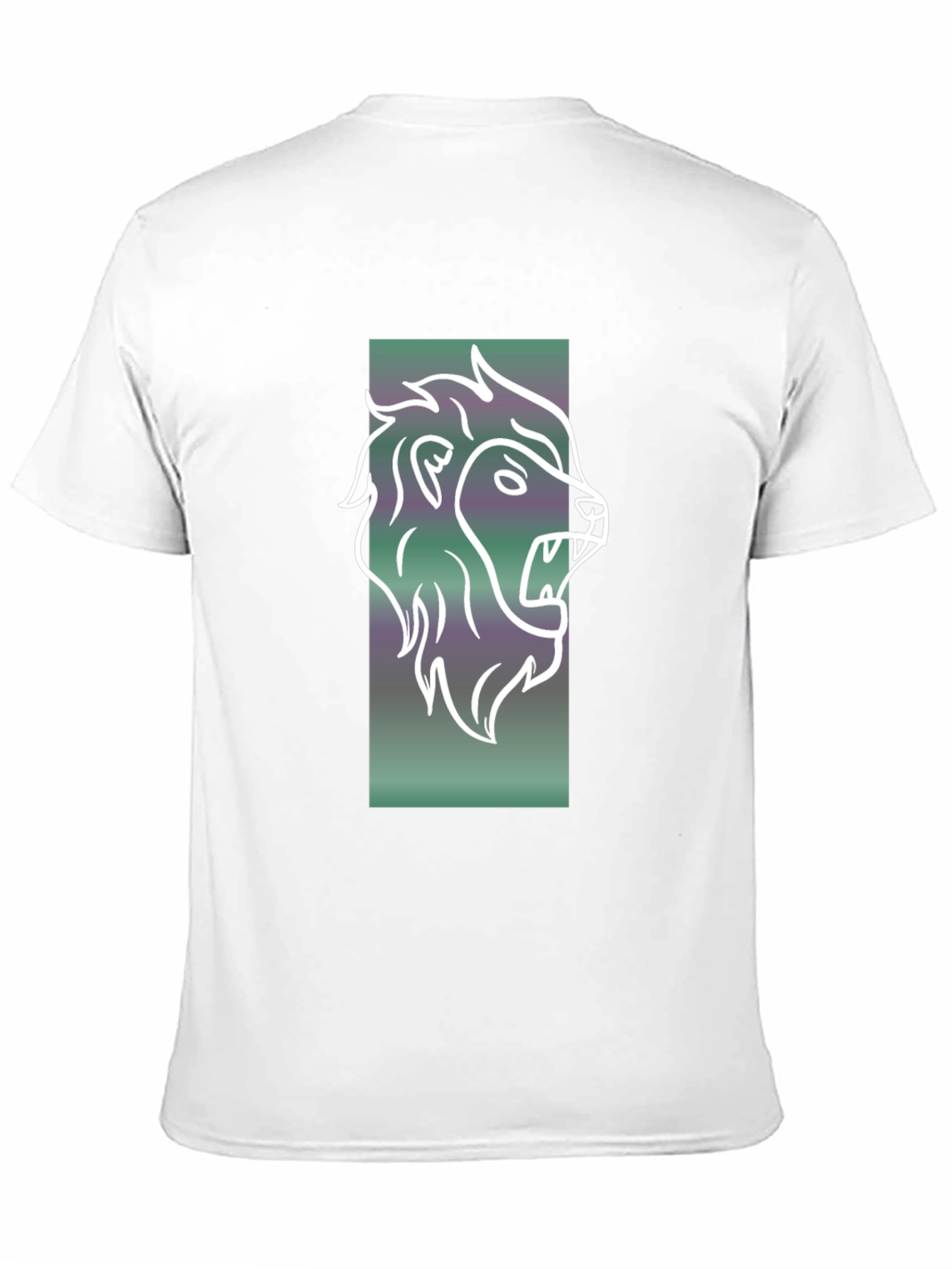 Lion Graphic Tee - Mens Black Cotton T-Shirt