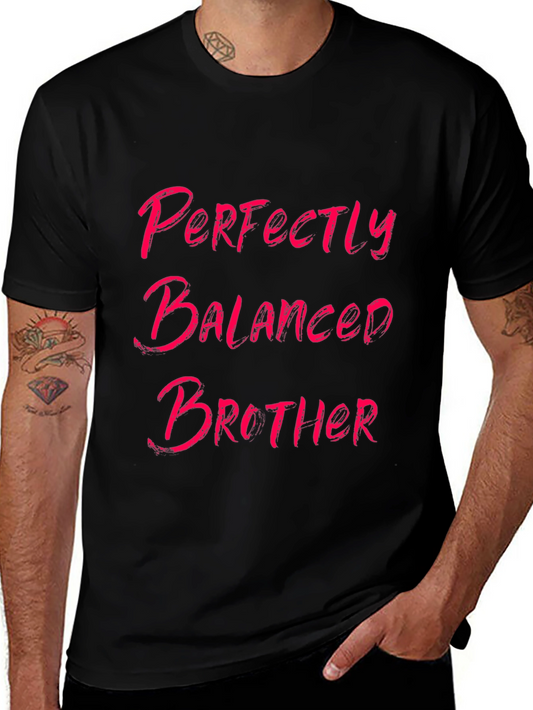 Perfectly Balanced Brother Graphic Tee - Black