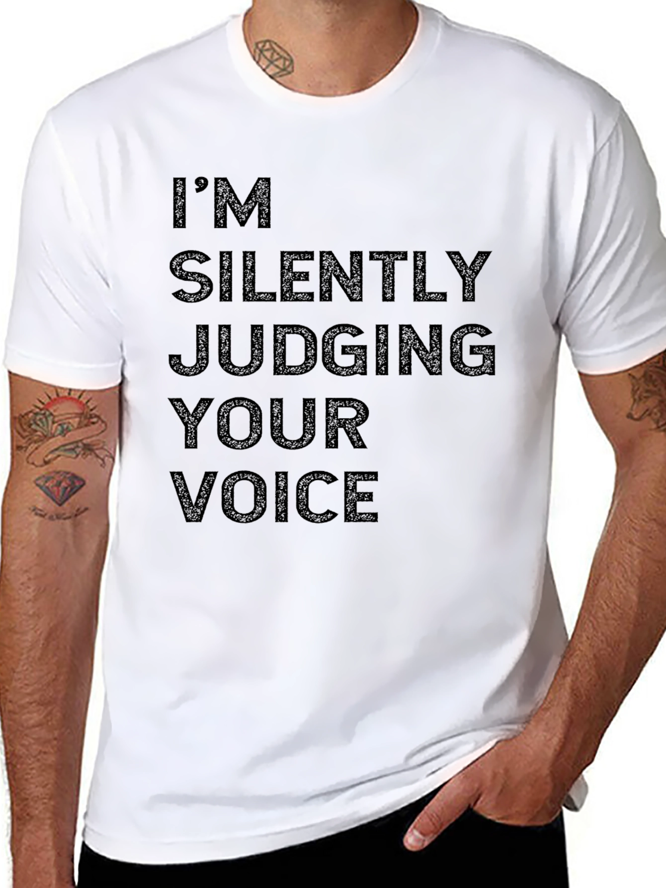 Im Silently Judging Your Voice Graphic Tee
