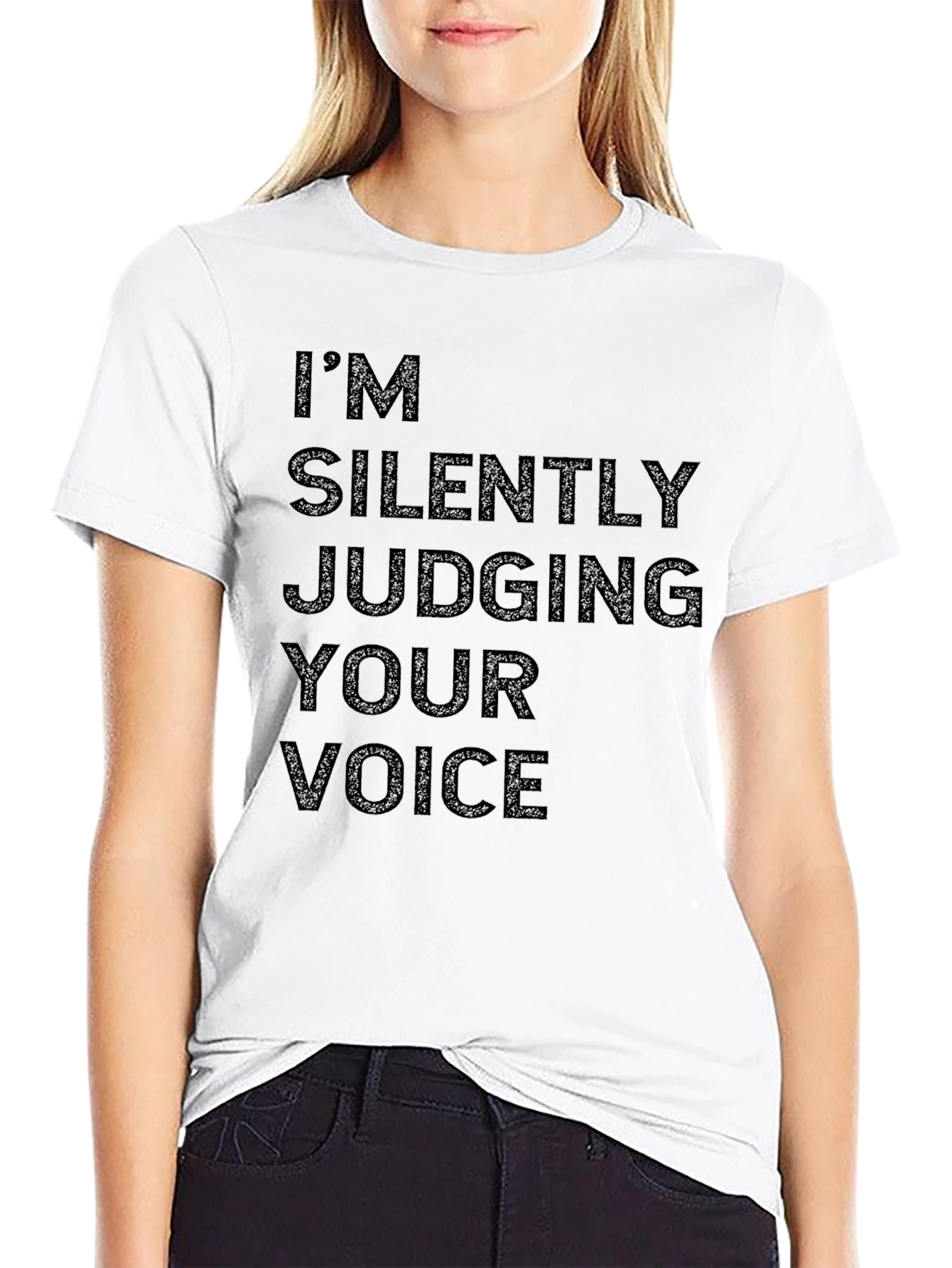 Im Silently Judging Your Voice Graphic Tee