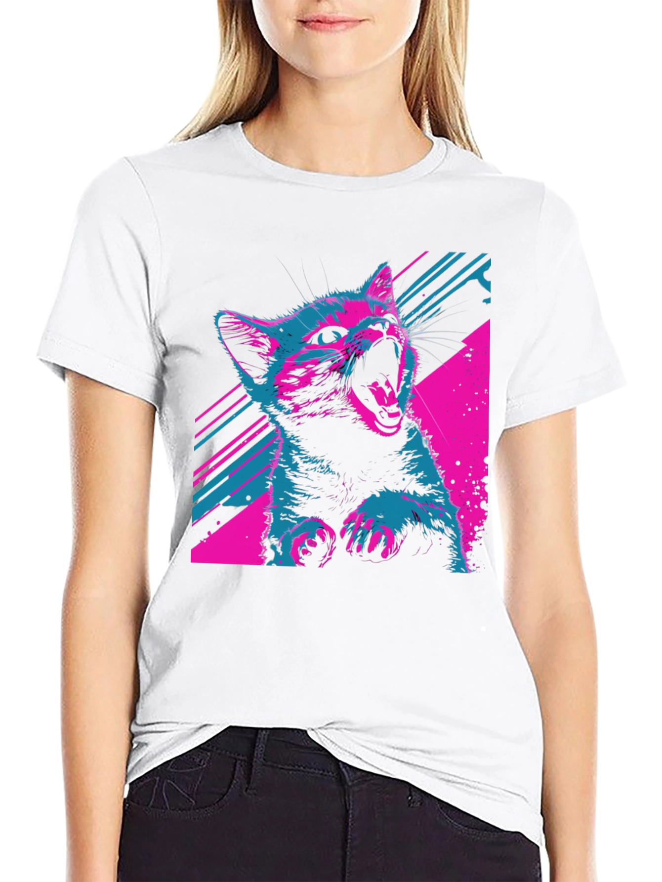Vaporwave Cat T-Shirt
