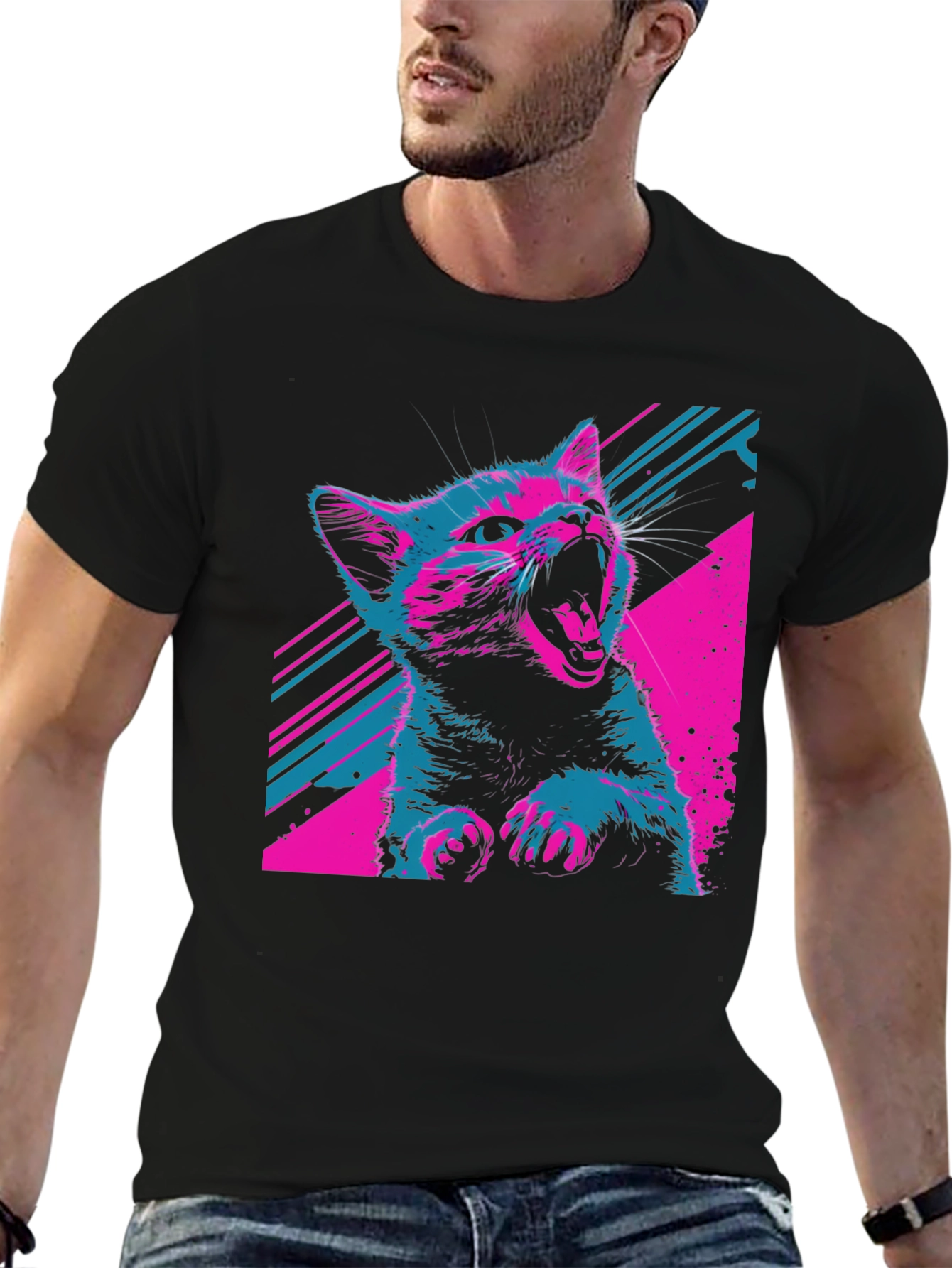 Vaporwave Cat T-Shirt