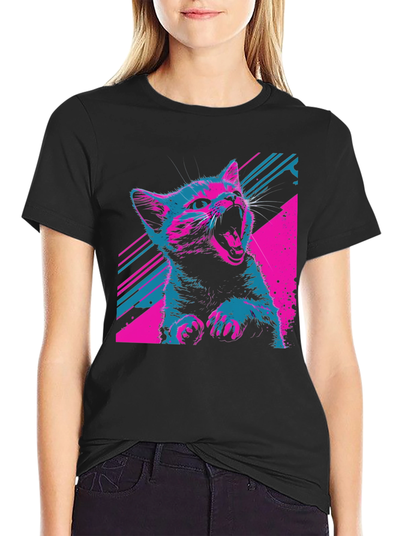 Vaporwave Cat T-Shirt