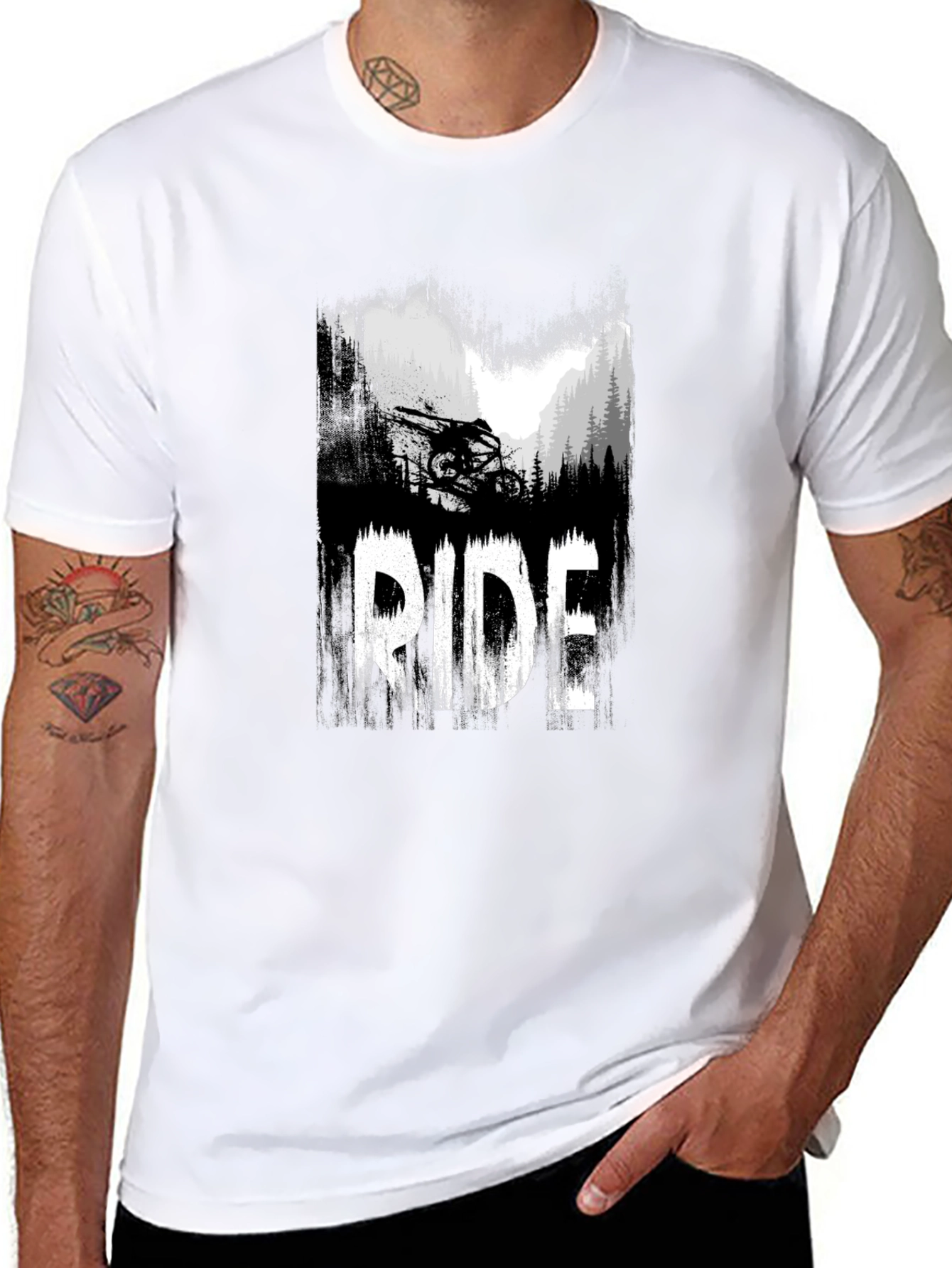 Ride Mountain Bike Graphic T-Shirt
