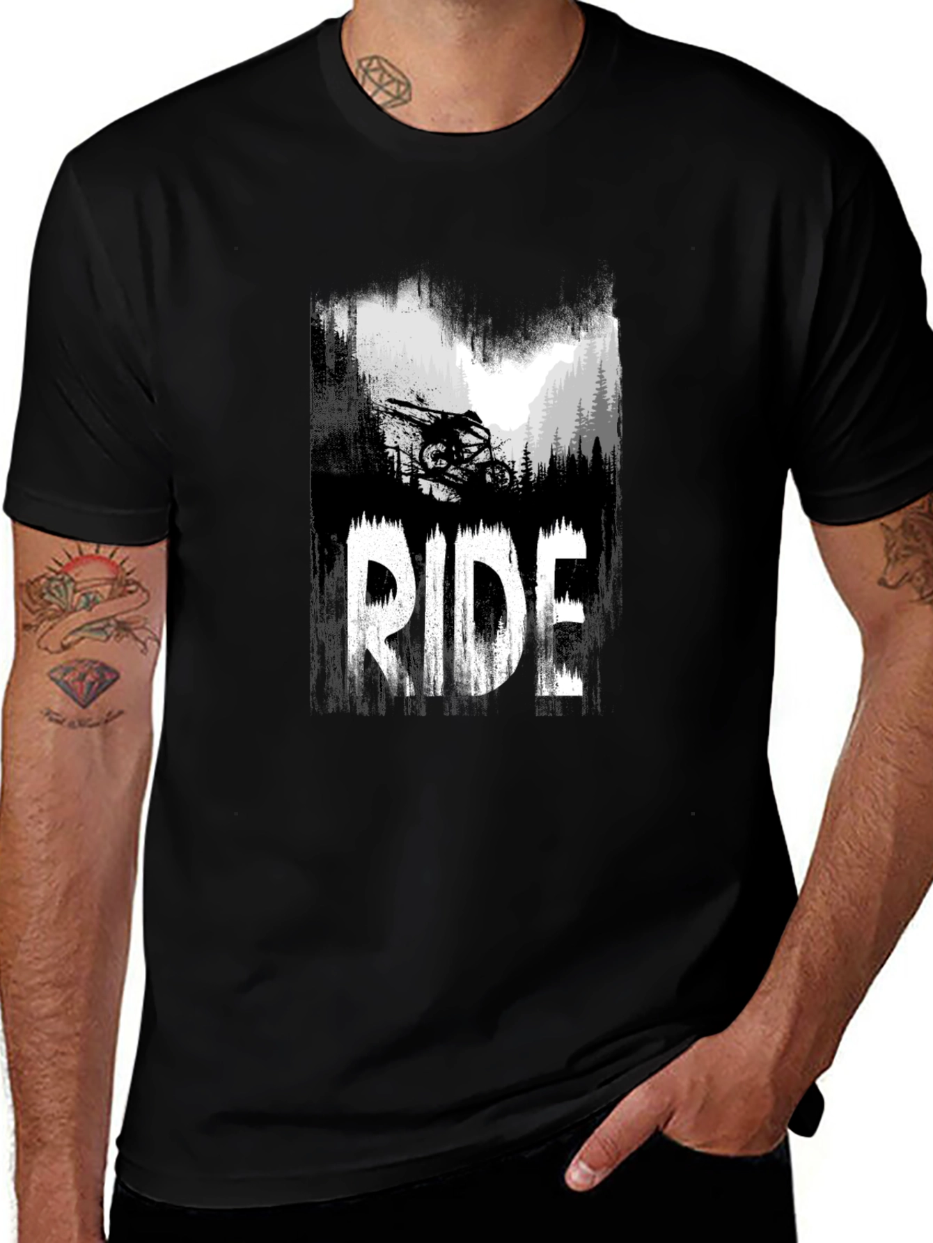 Ride Mountain Bike Graphic T-Shirt
