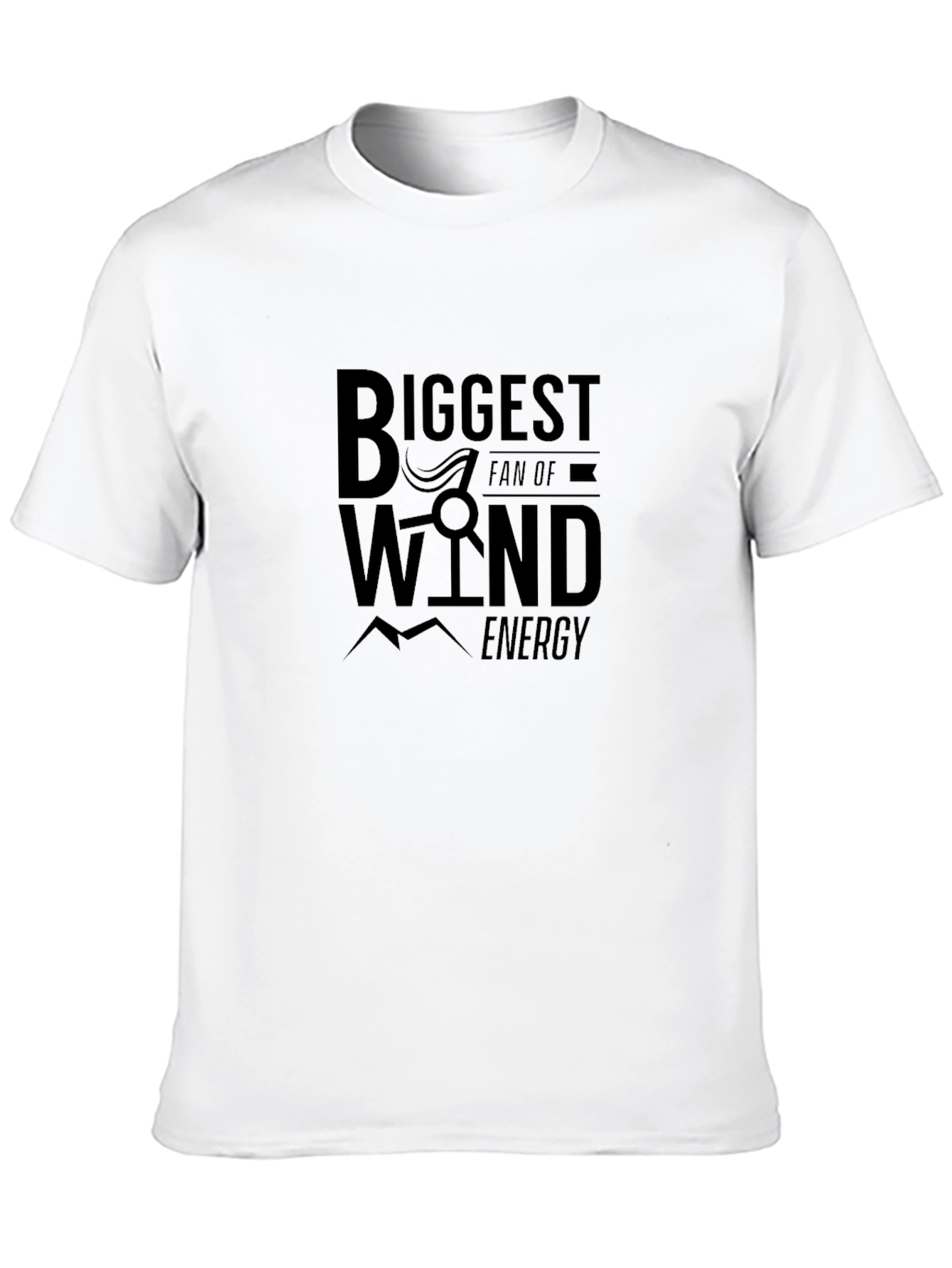 Biggest Wind Energy Fan Black T-Shirt
