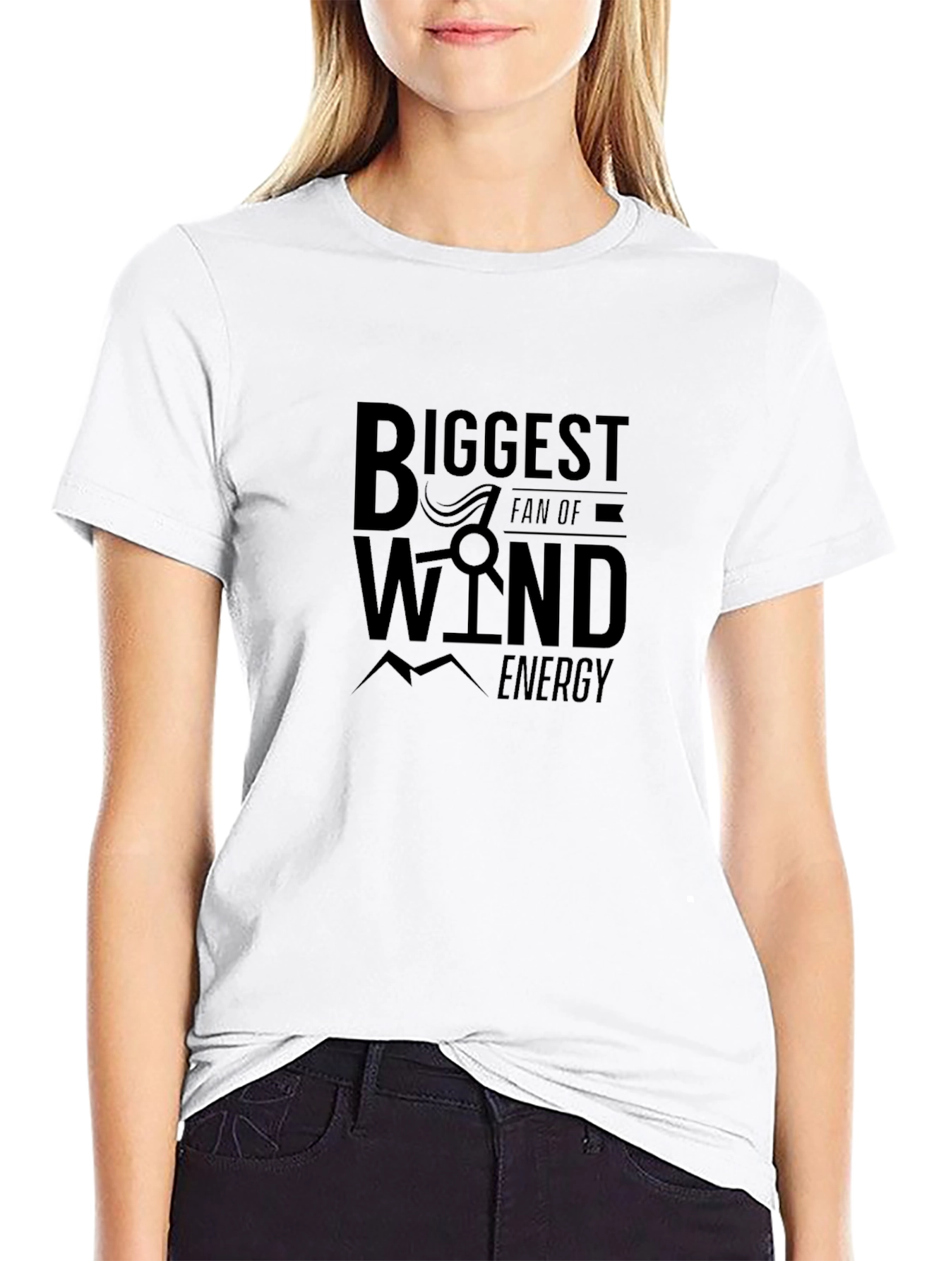 Biggest Wind Energy Fan Black T-Shirt