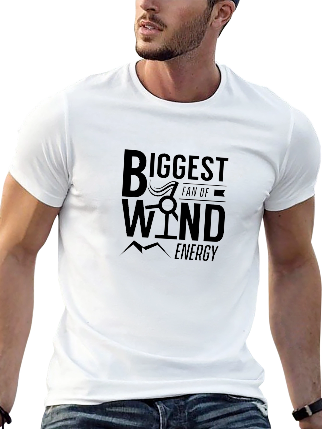 Biggest Wind Energy Fan Black T-Shirt