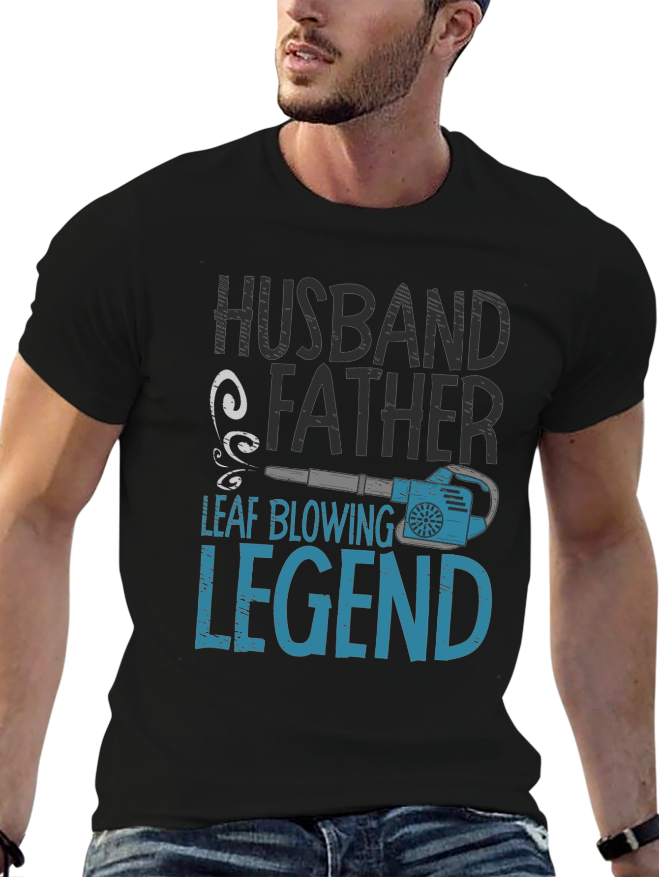 Husband Father Leaf Blowing Legend T-Shirt