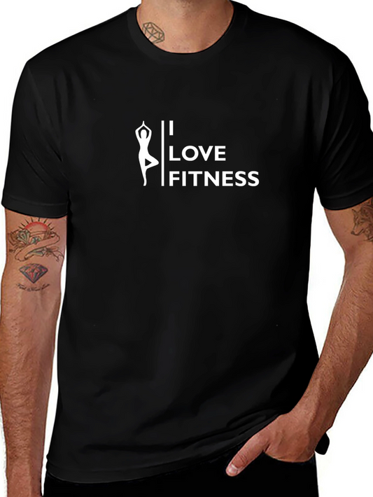 I Love Fitness Black T-Shirt