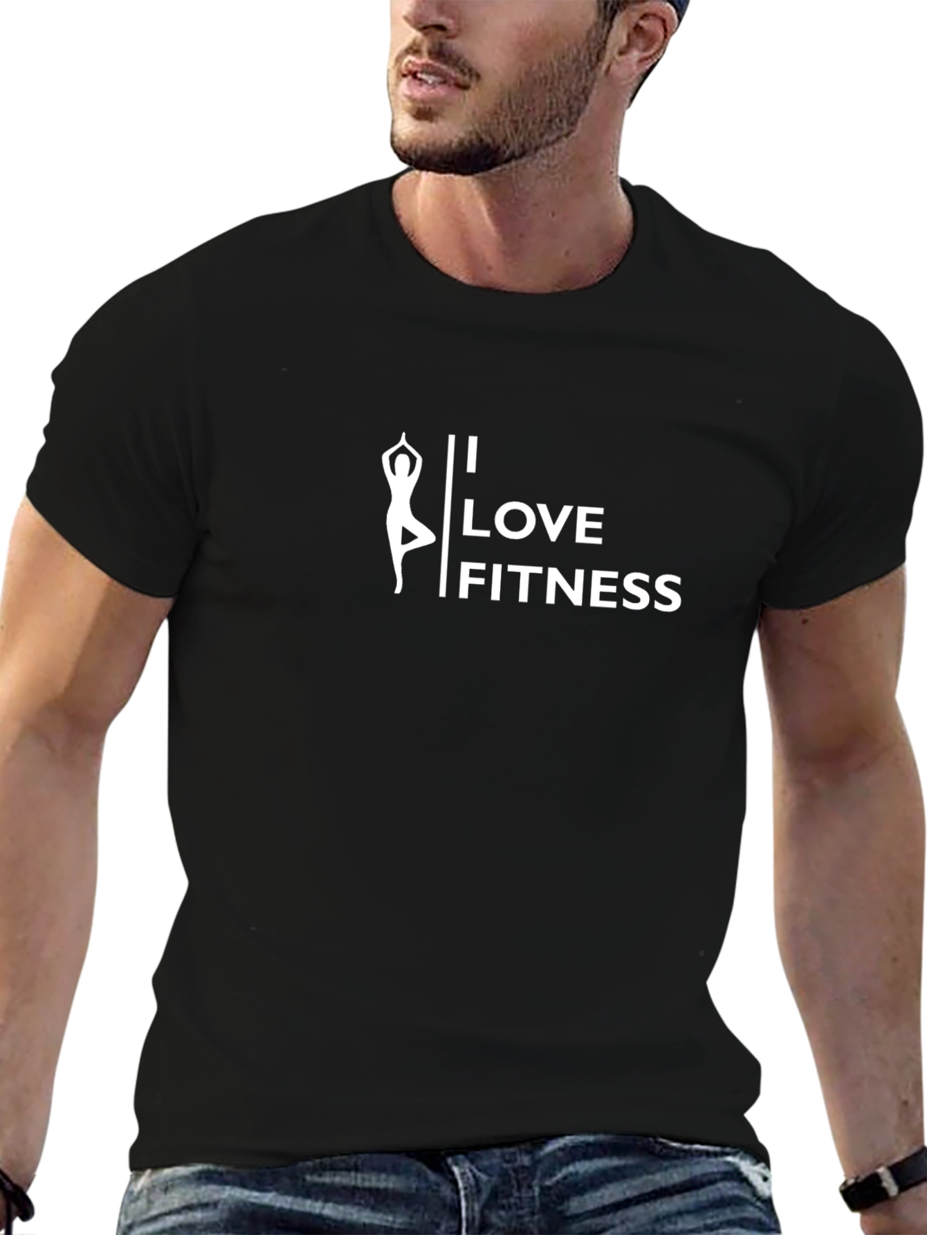 I Love Fitness Black T-Shirt