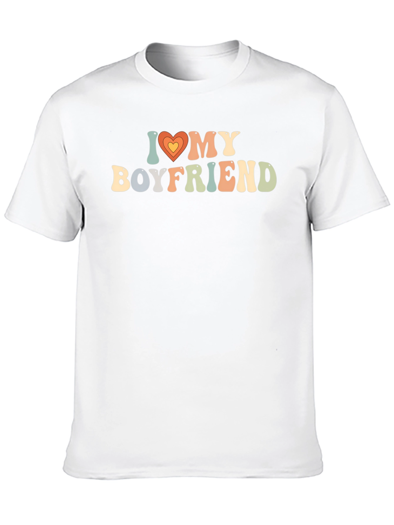 I Heart My Boyfriend Retro Graphic Tee