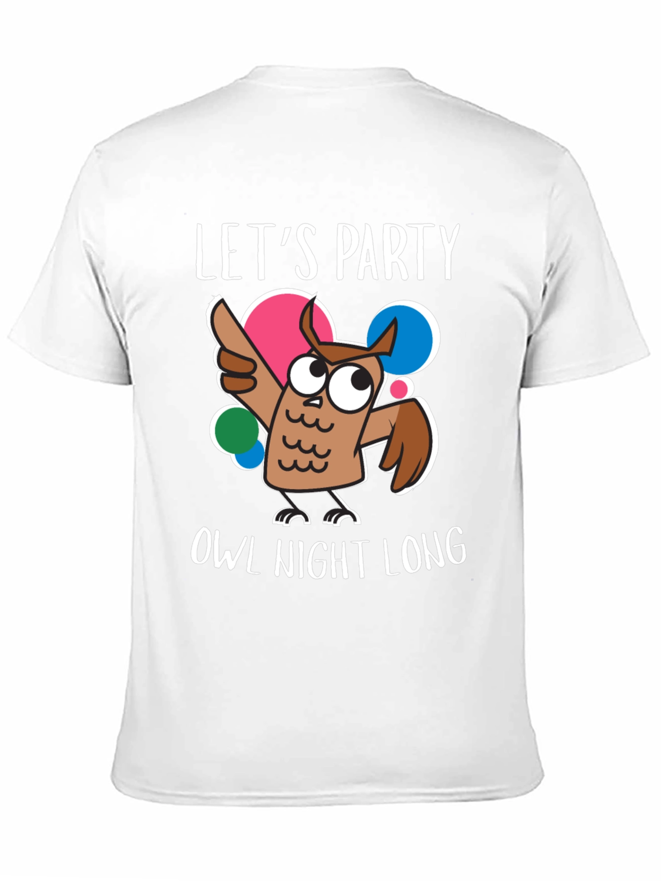 Lets Party Owl Night Long Graphic Tee