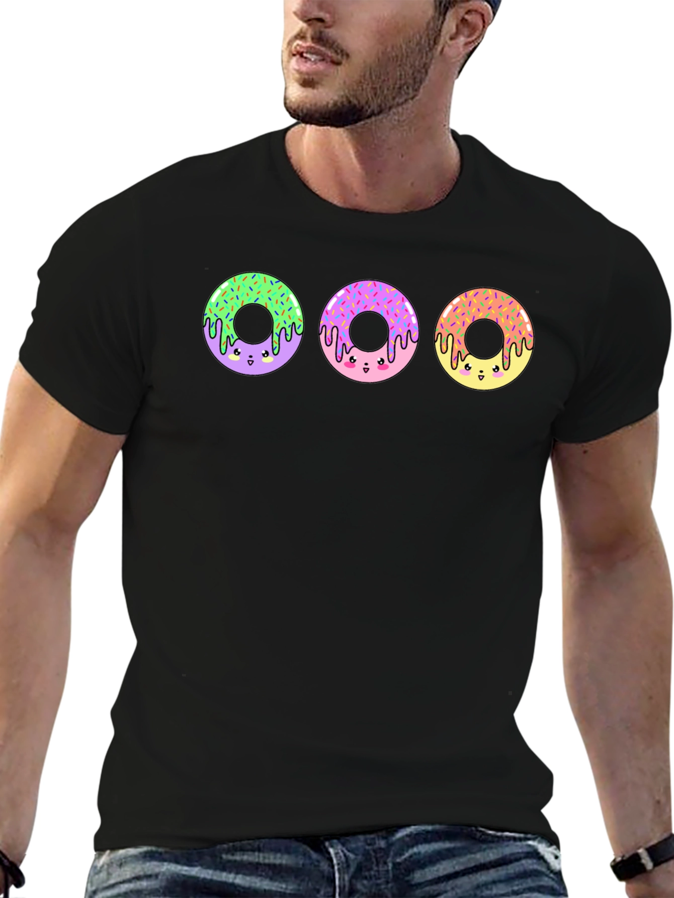 Cute Kawaii Donut T-Shirt - Sweet Treat Design