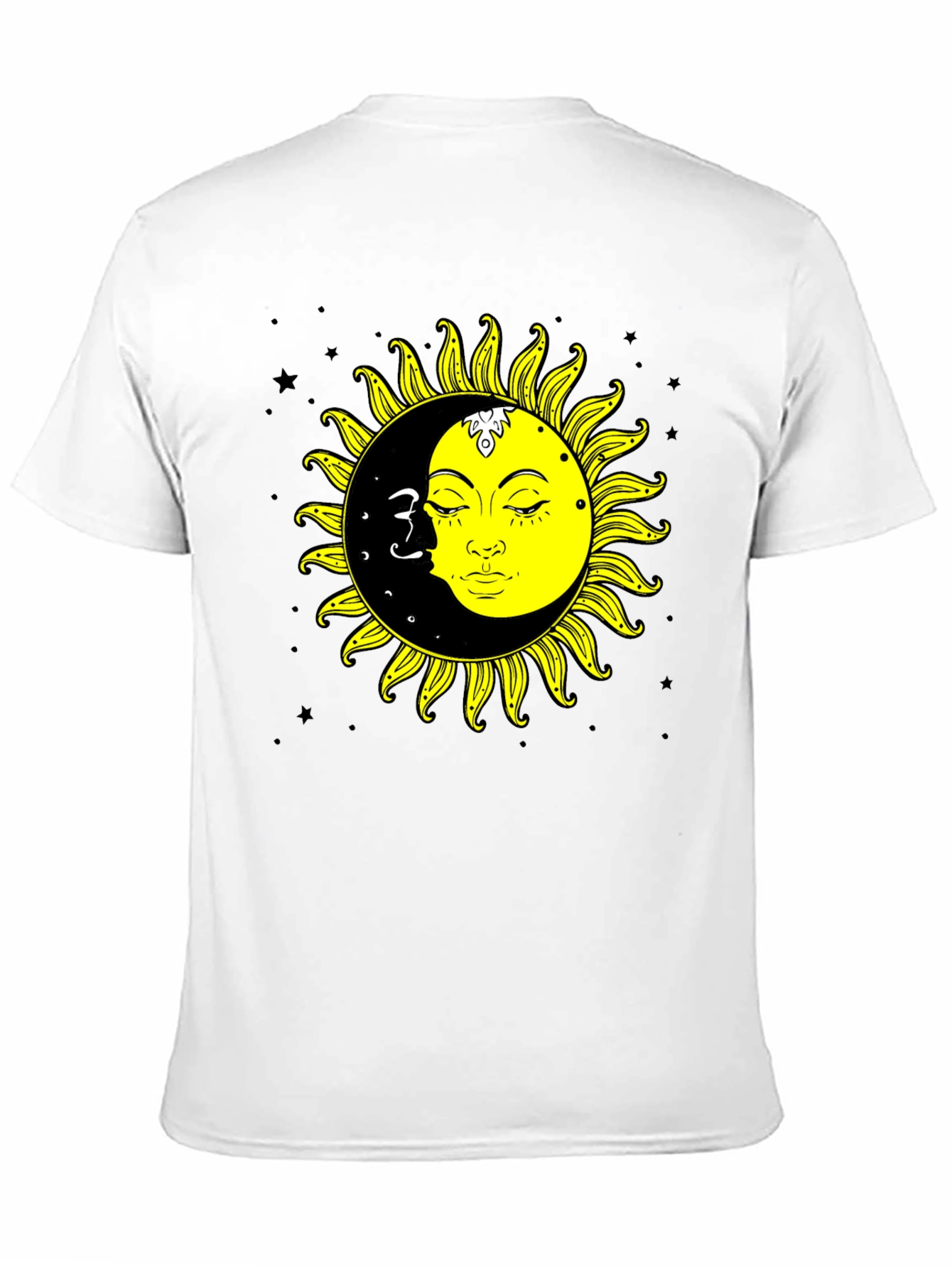 Sun & Moon Graphic Tee - Celestial Black T-Shirt