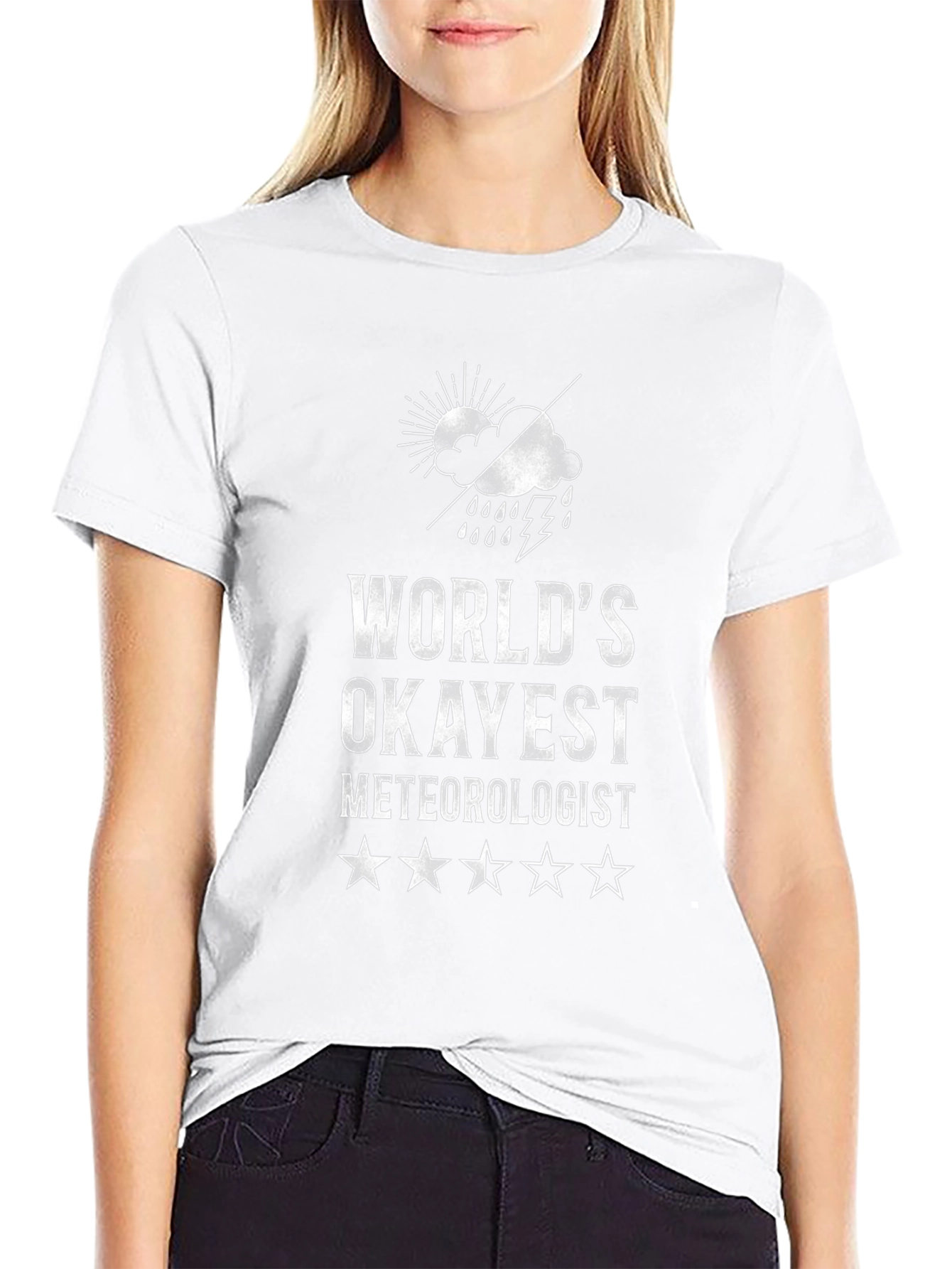 Worlds Okayest Meteorologist Funny Weather T-Shirt