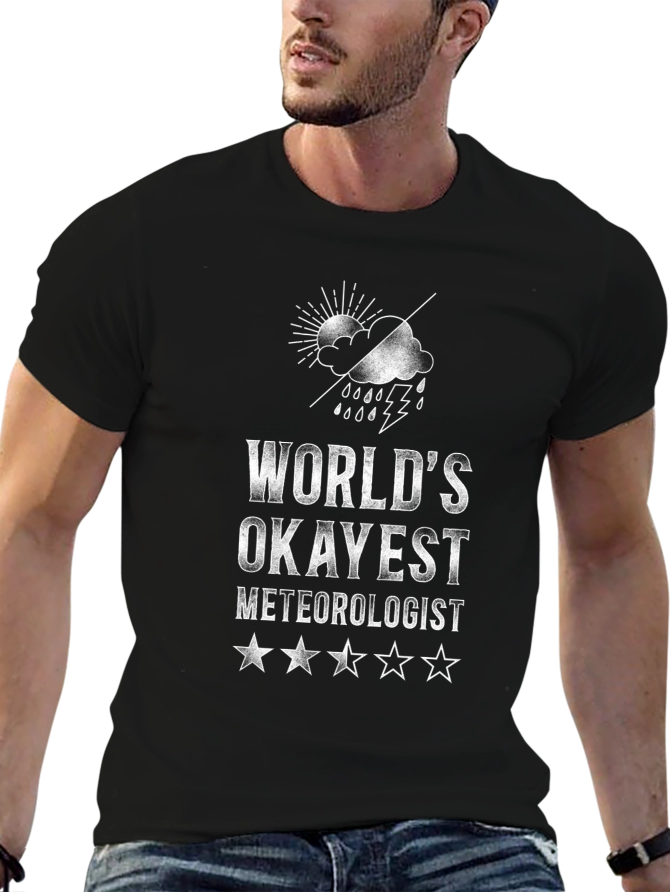 Worlds Okayest Meteorologist Funny Weather T-Shirt