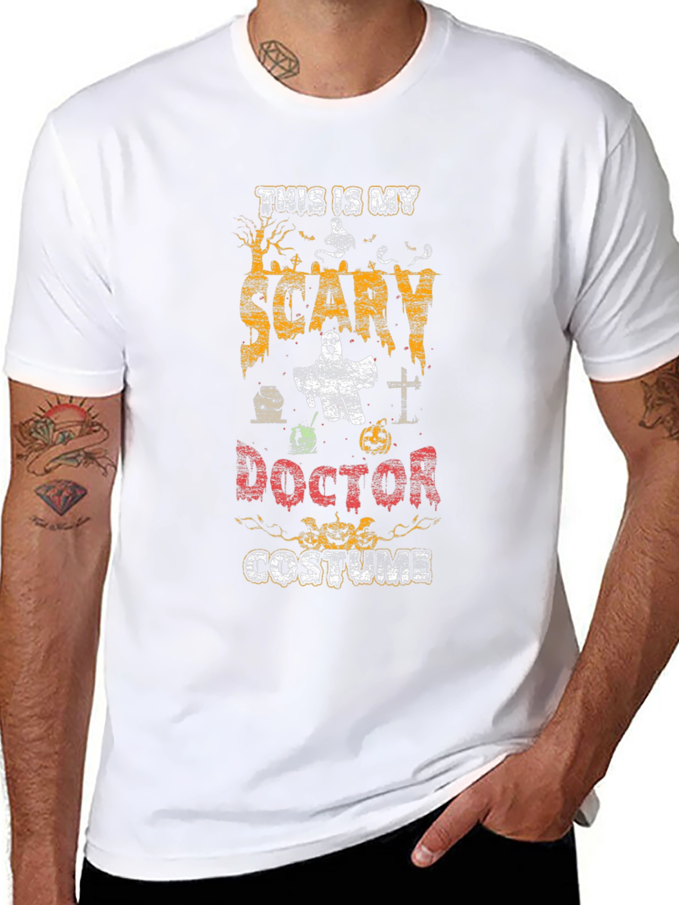 Scary Doctor Halloween Costume Graphic Tee