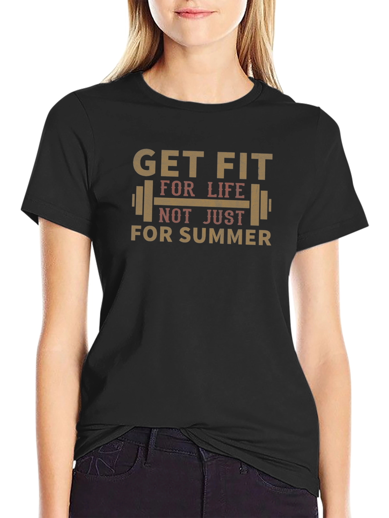 Get Fit for Life Black T-Shirt