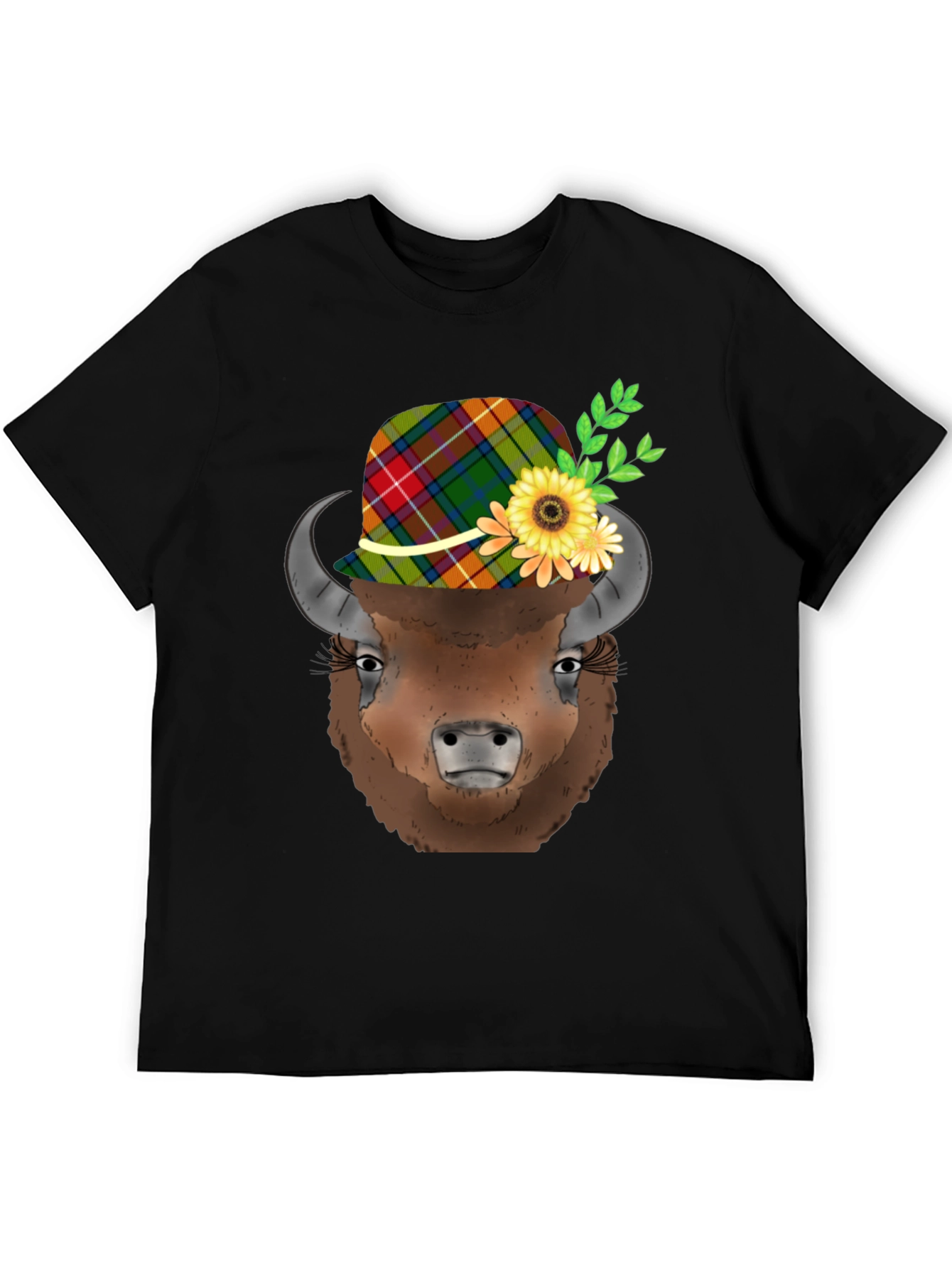 Buffalo in Hat Graphic Tee