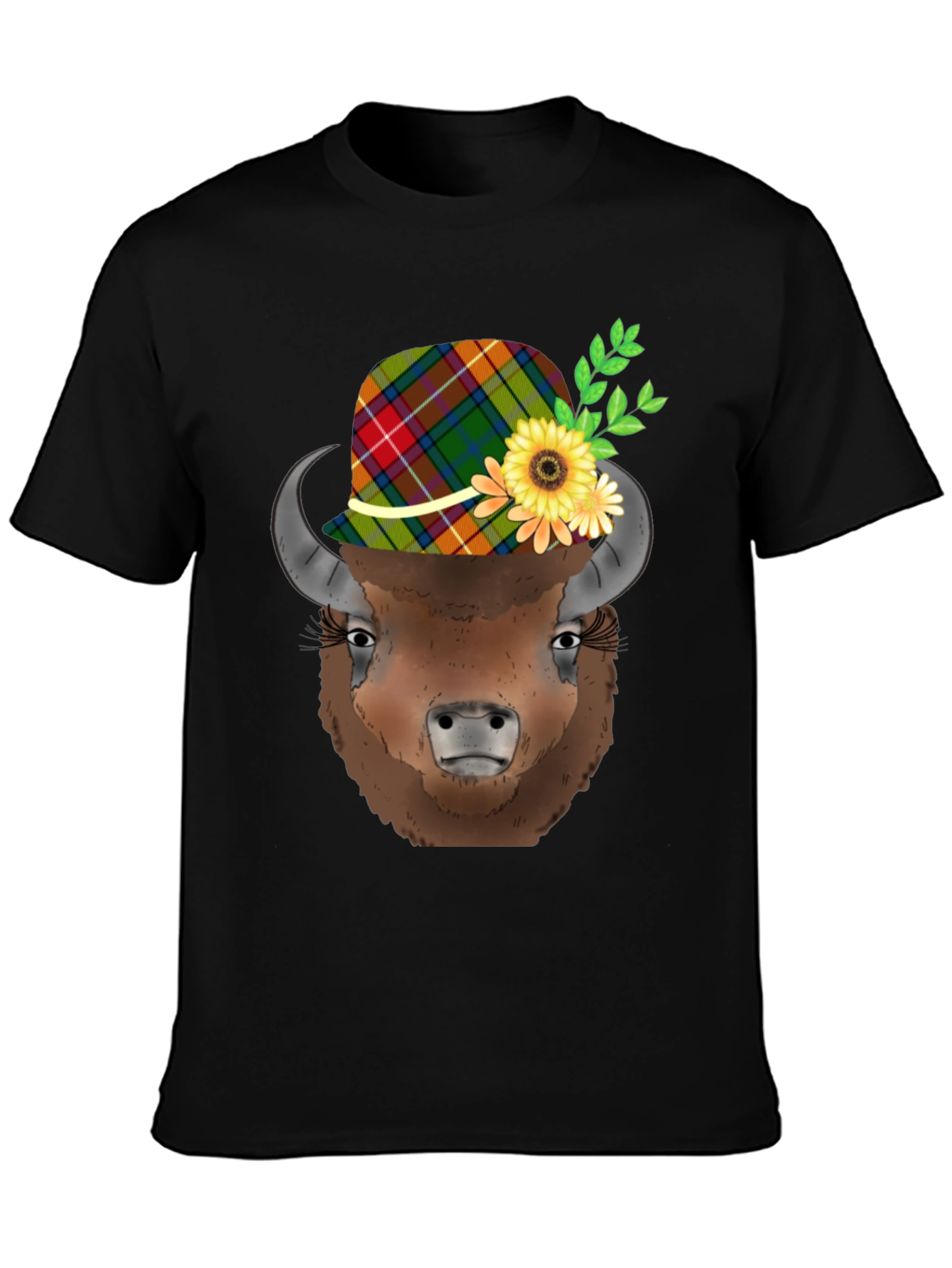 Buffalo in Hat Graphic Tee