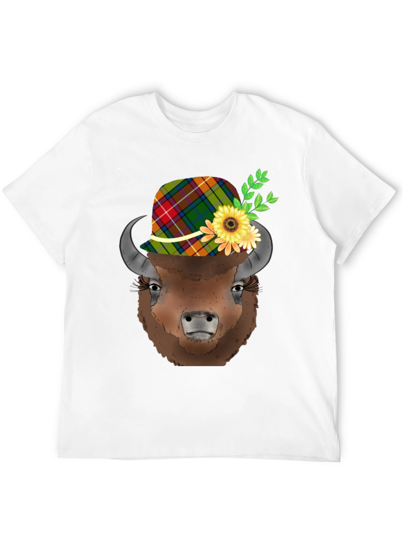 Buffalo in Hat Graphic Tee