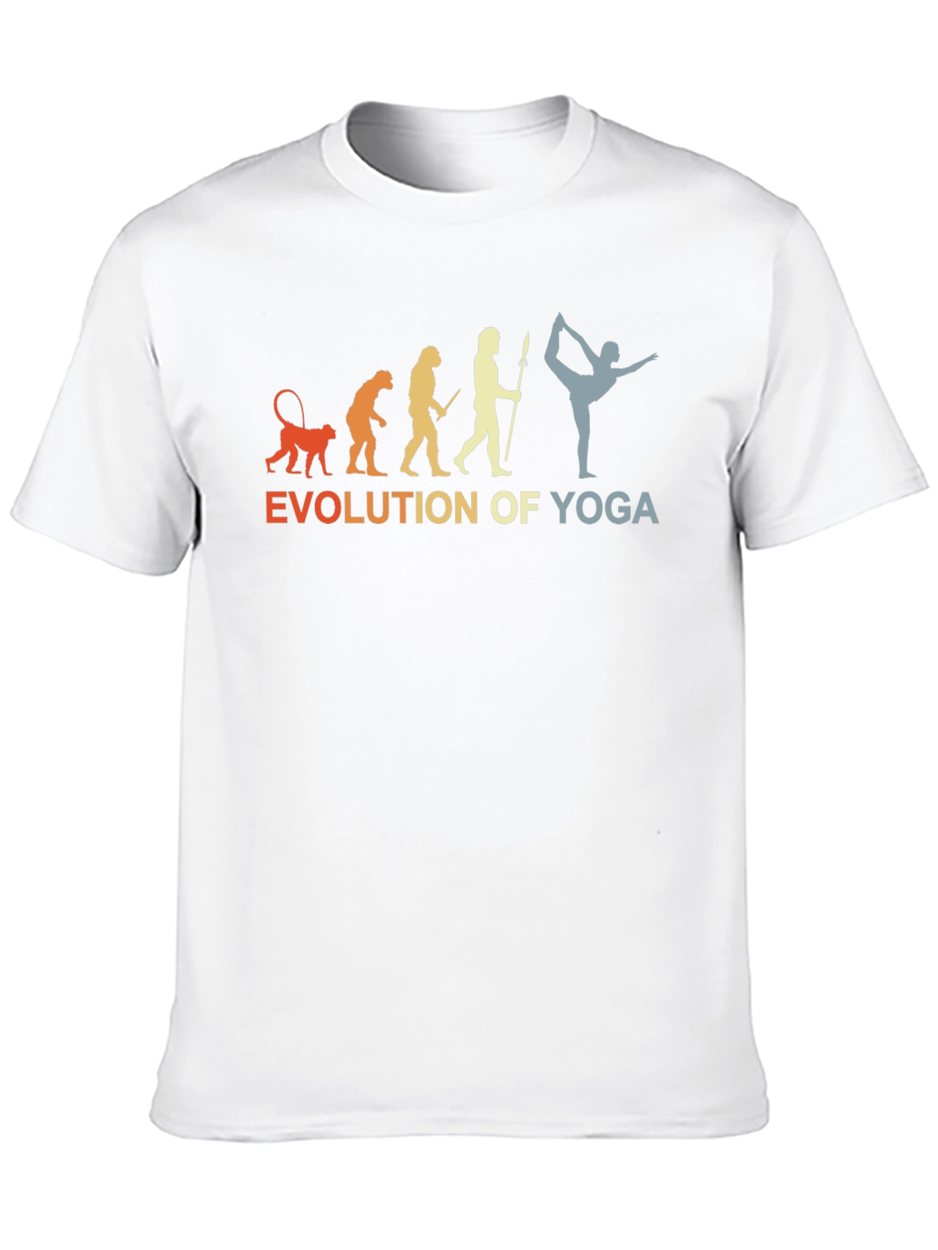 Evolution of Yoga T-Shirt - Black Cotton Tee