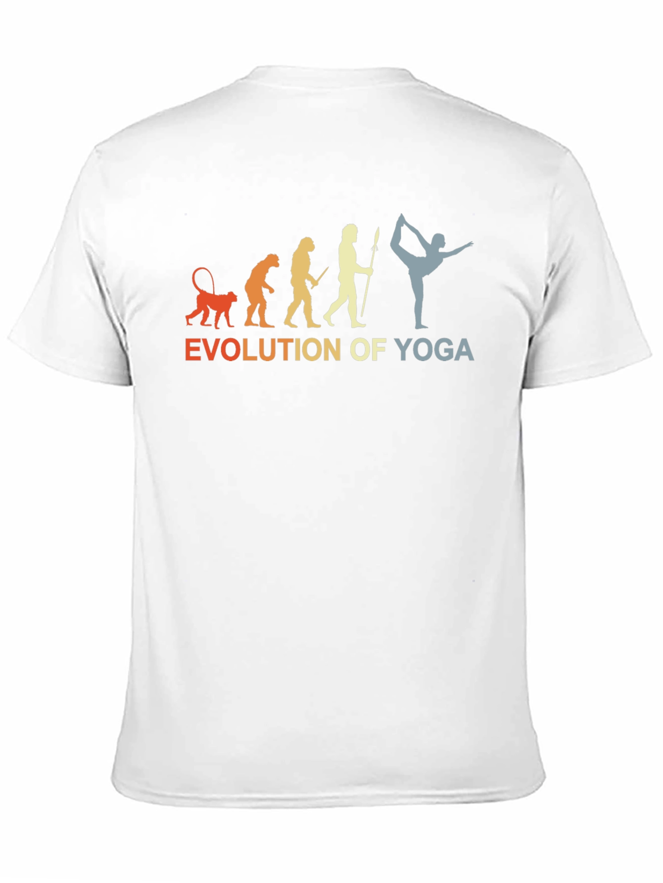 Evolution of Yoga T-Shirt - Black Cotton Tee