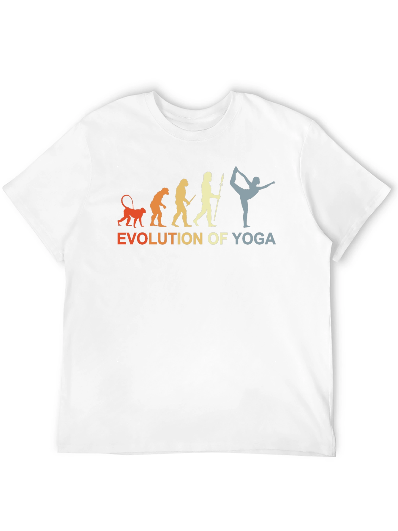 Evolution of Yoga T-Shirt - Black Cotton Tee