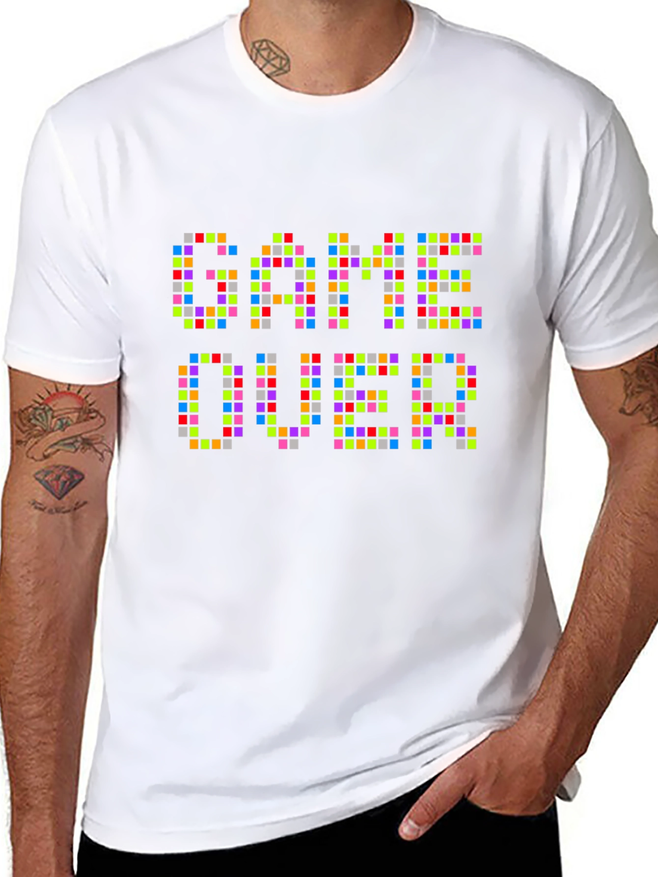 Game Over Pixel T-Shirt - Retro Gamer Style