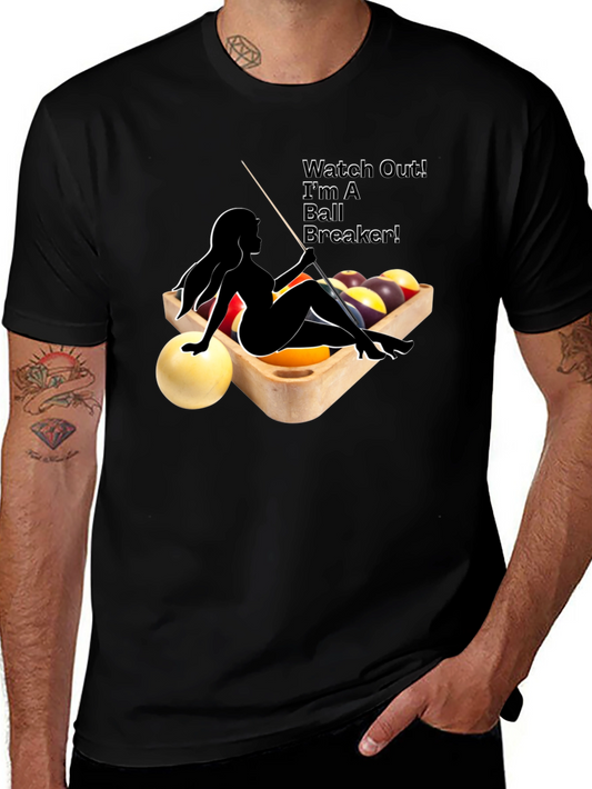 Billiards Ball Breaker T-Shirt - Pool Player Tee