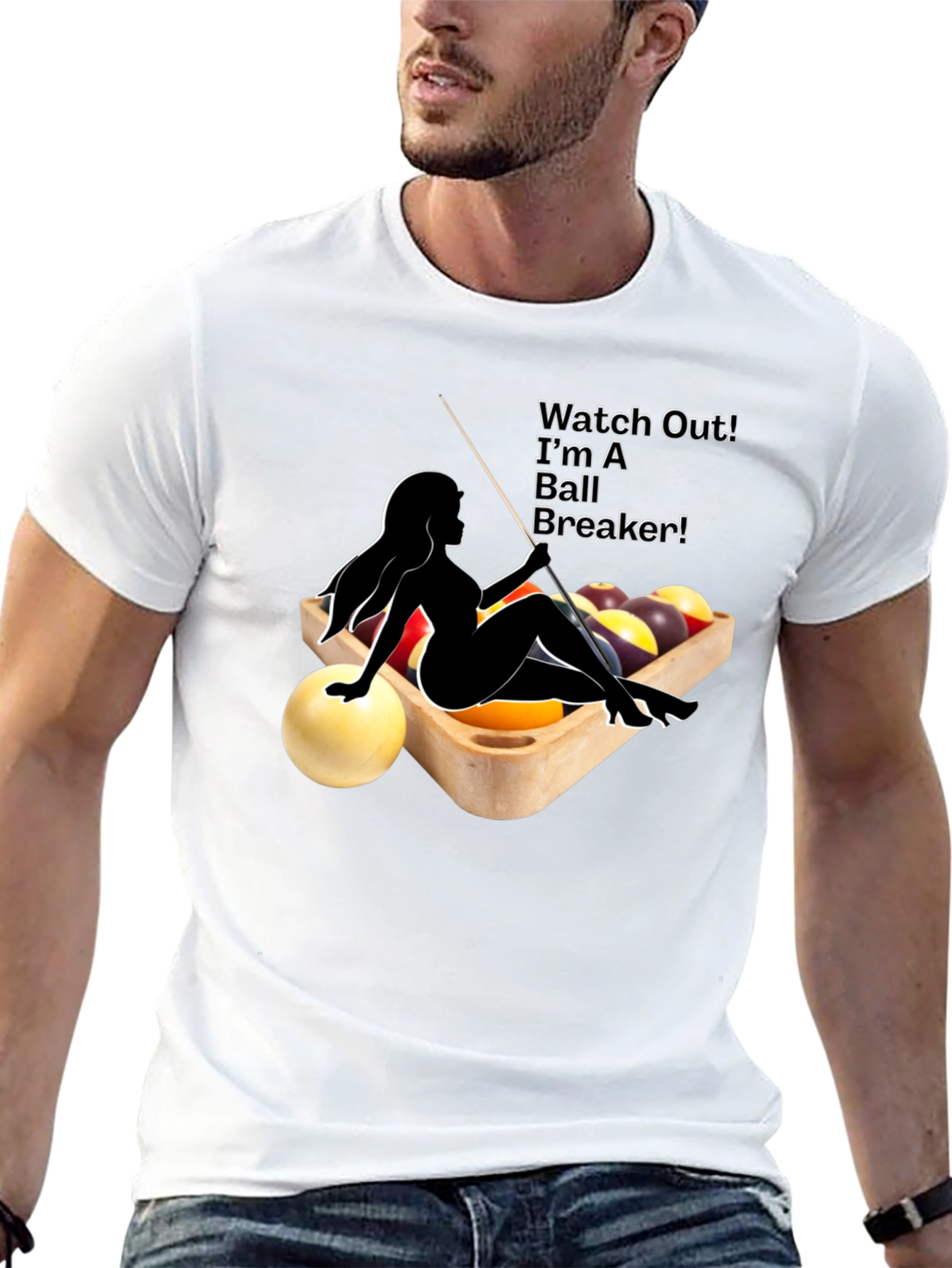 Billiards Ball Breaker T-Shirt - Pool Player Tee