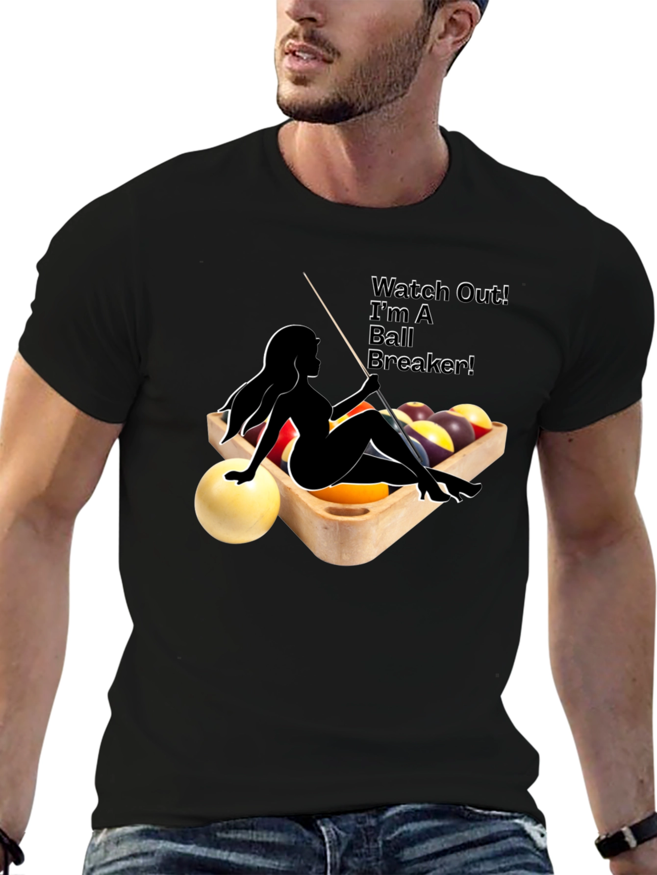 Billiards Ball Breaker T-Shirt - Pool Player Tee