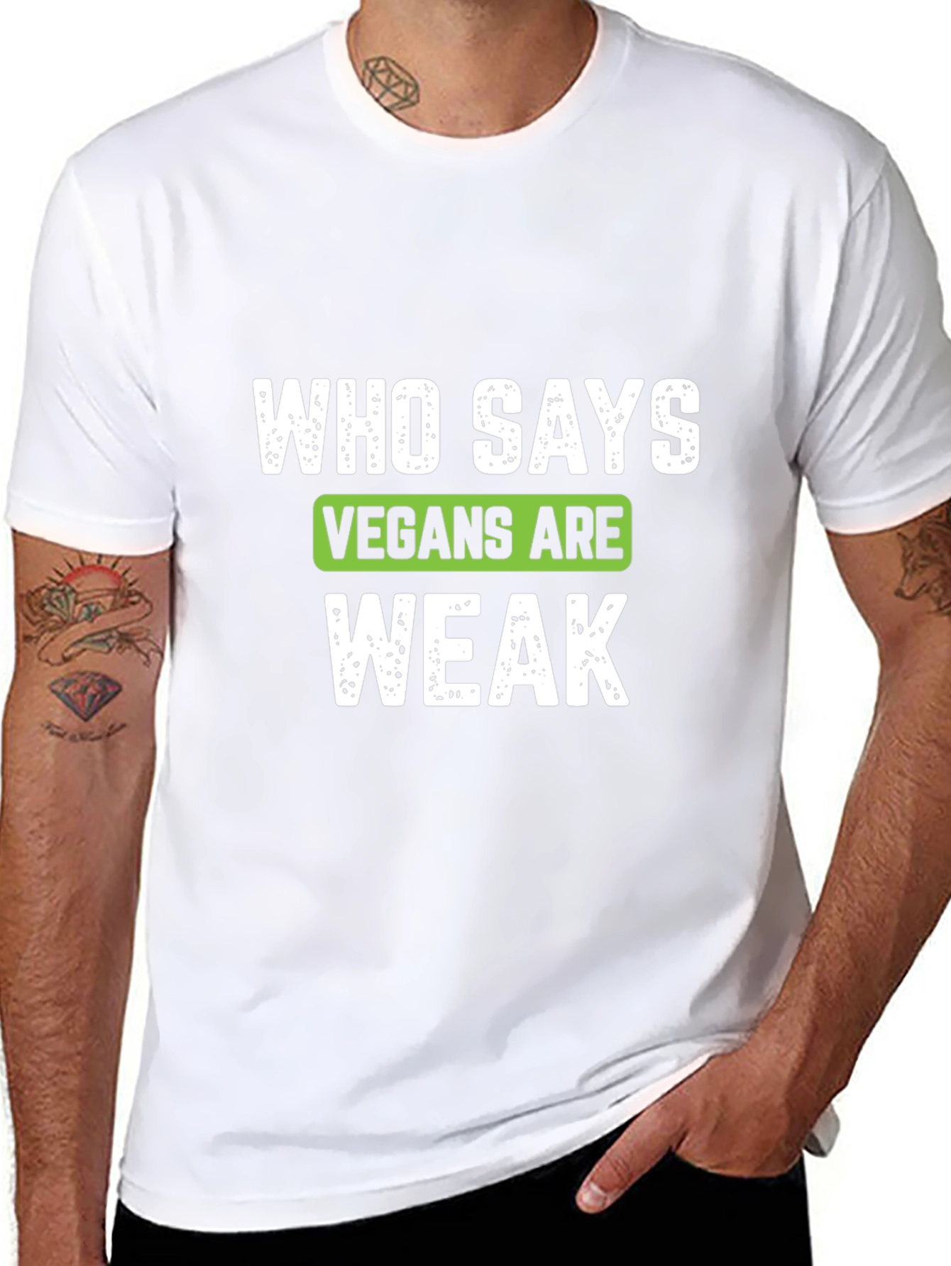 Vegan Strong T-Shirt - Who Says Vegans Are Weak?