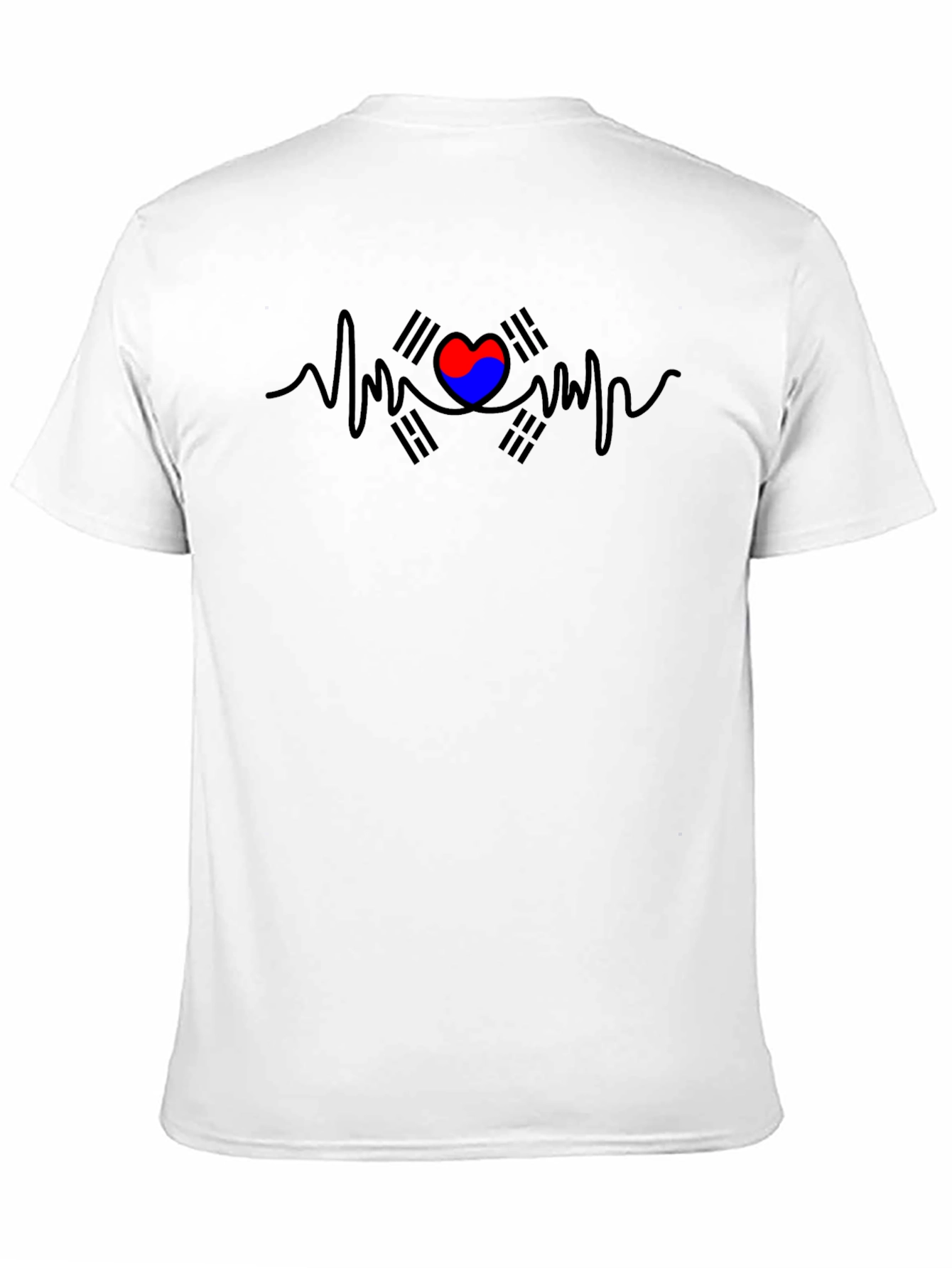 Korea Heartbeat T-Shirt - Black