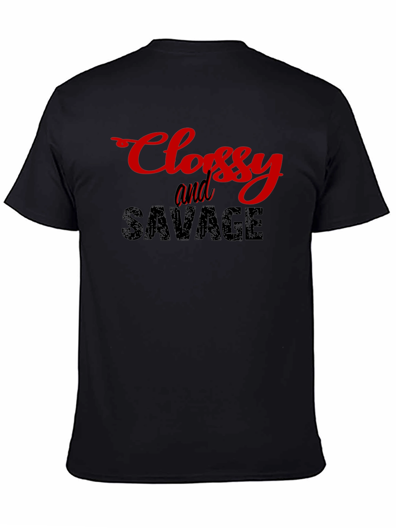 Classy & Savage Black Graphic T-Shirt