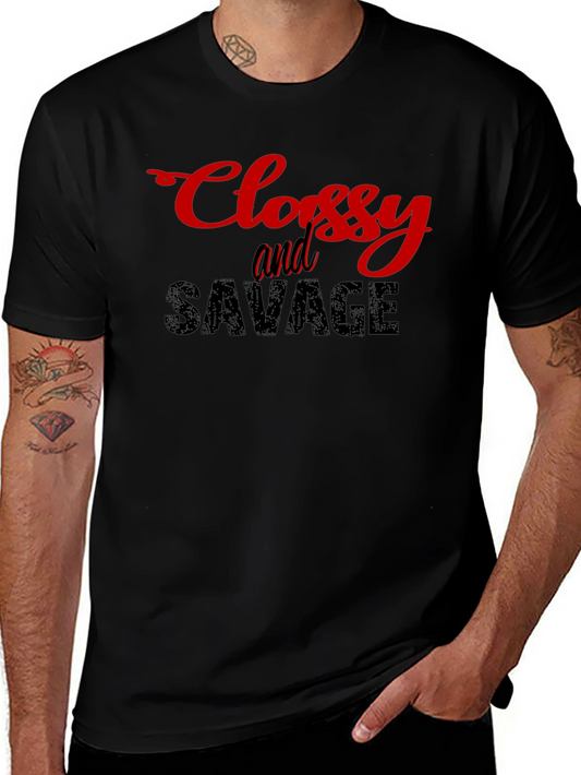 Classy & Savage Black Graphic T-Shirt