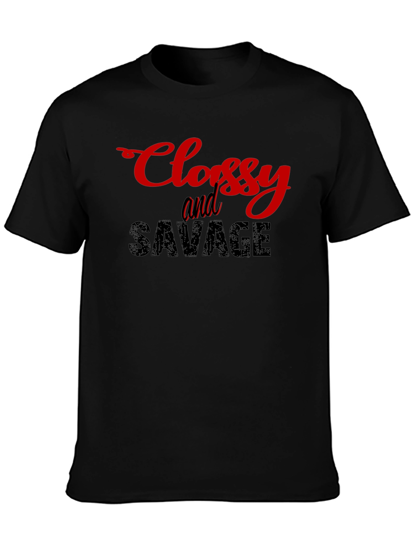 Classy & Savage Black Graphic T-Shirt
