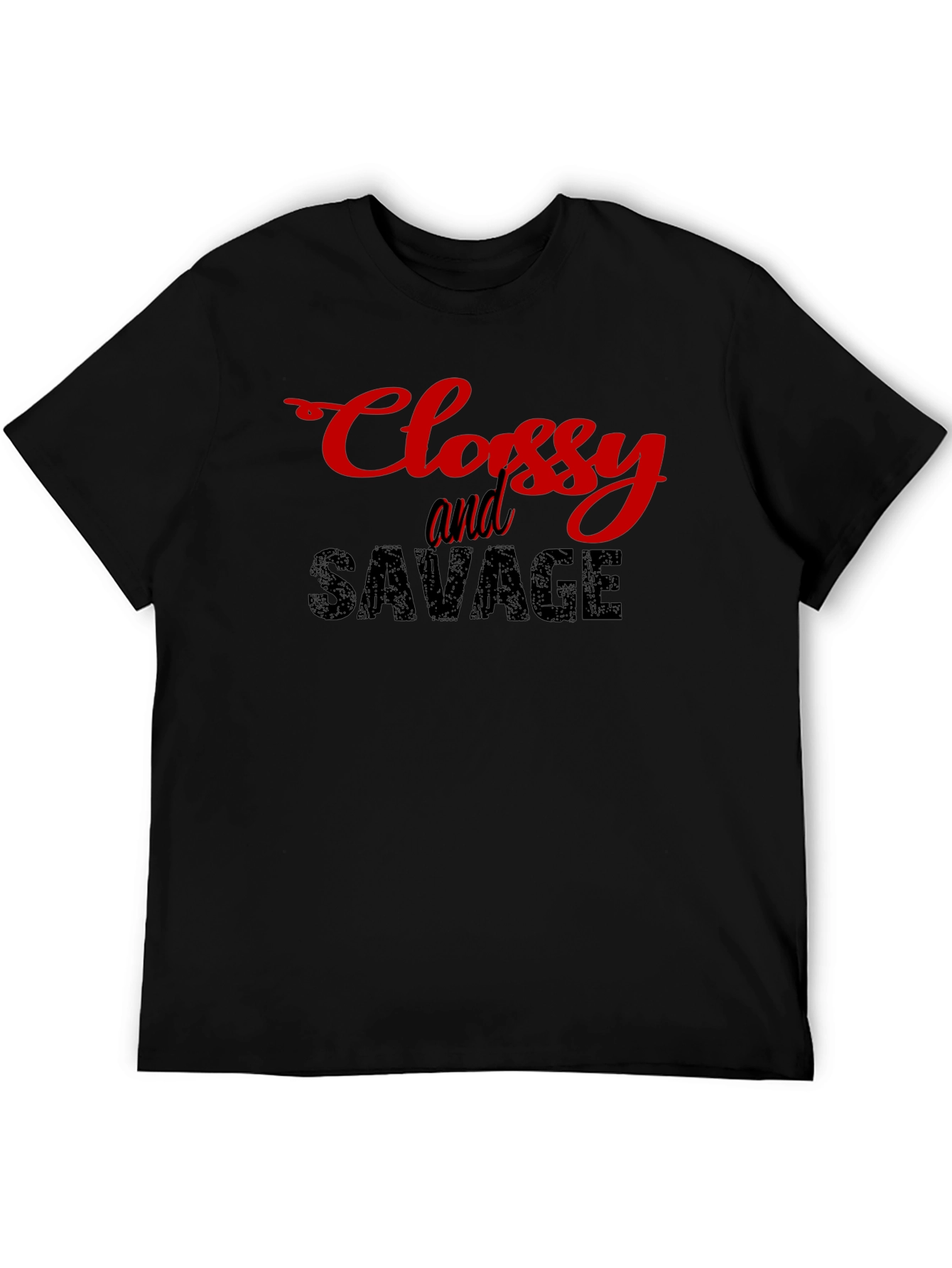 Classy & Savage Black Graphic T-Shirt
