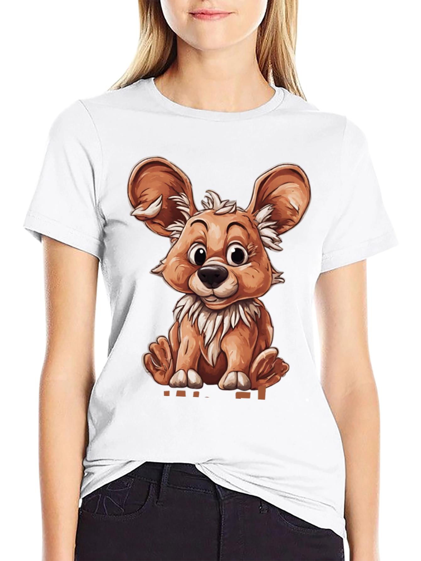 Cartoon Animal Graphic T-Shirt