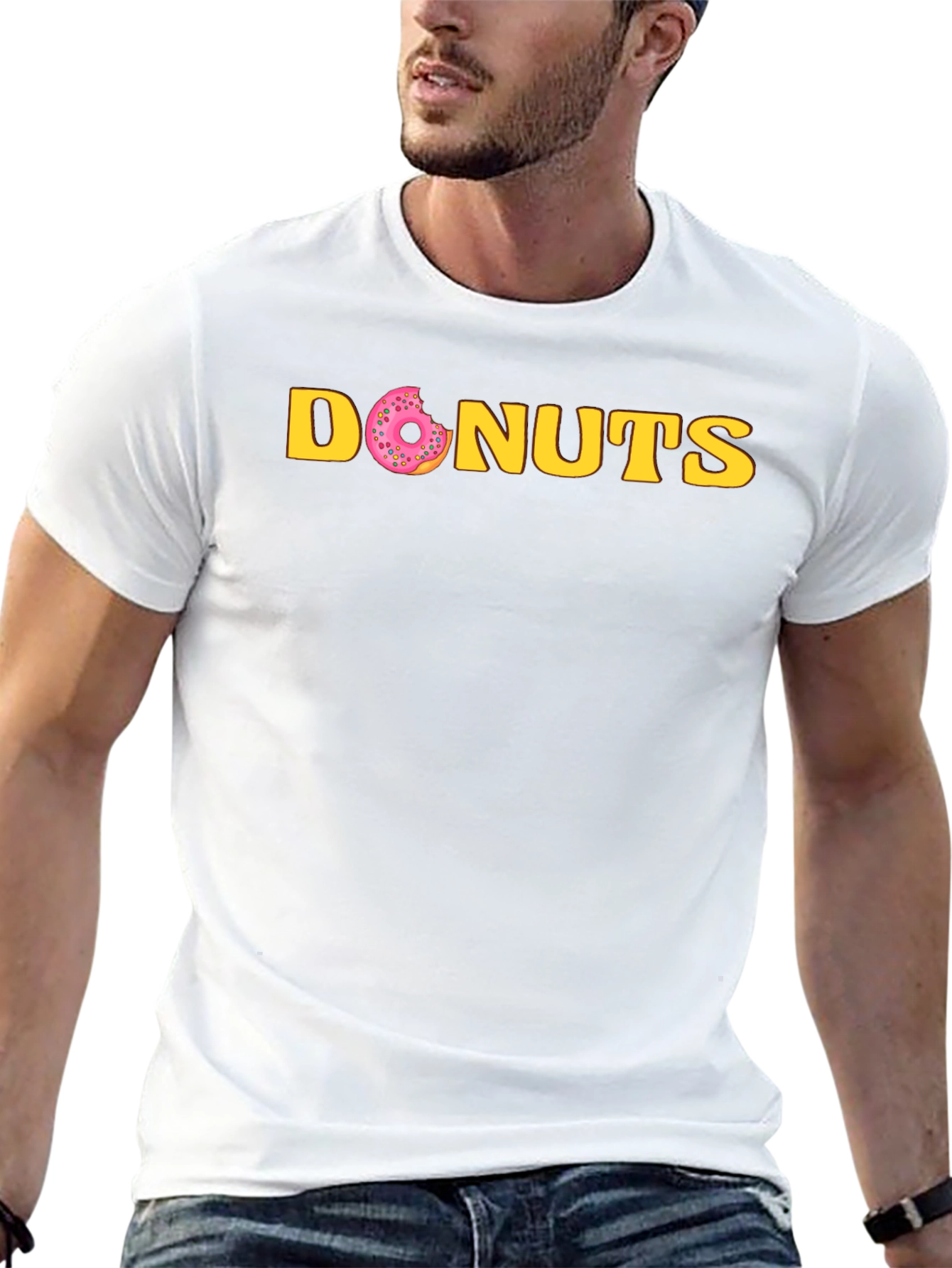 Donuts Graphic Tee - Fun Casual T-Shirt