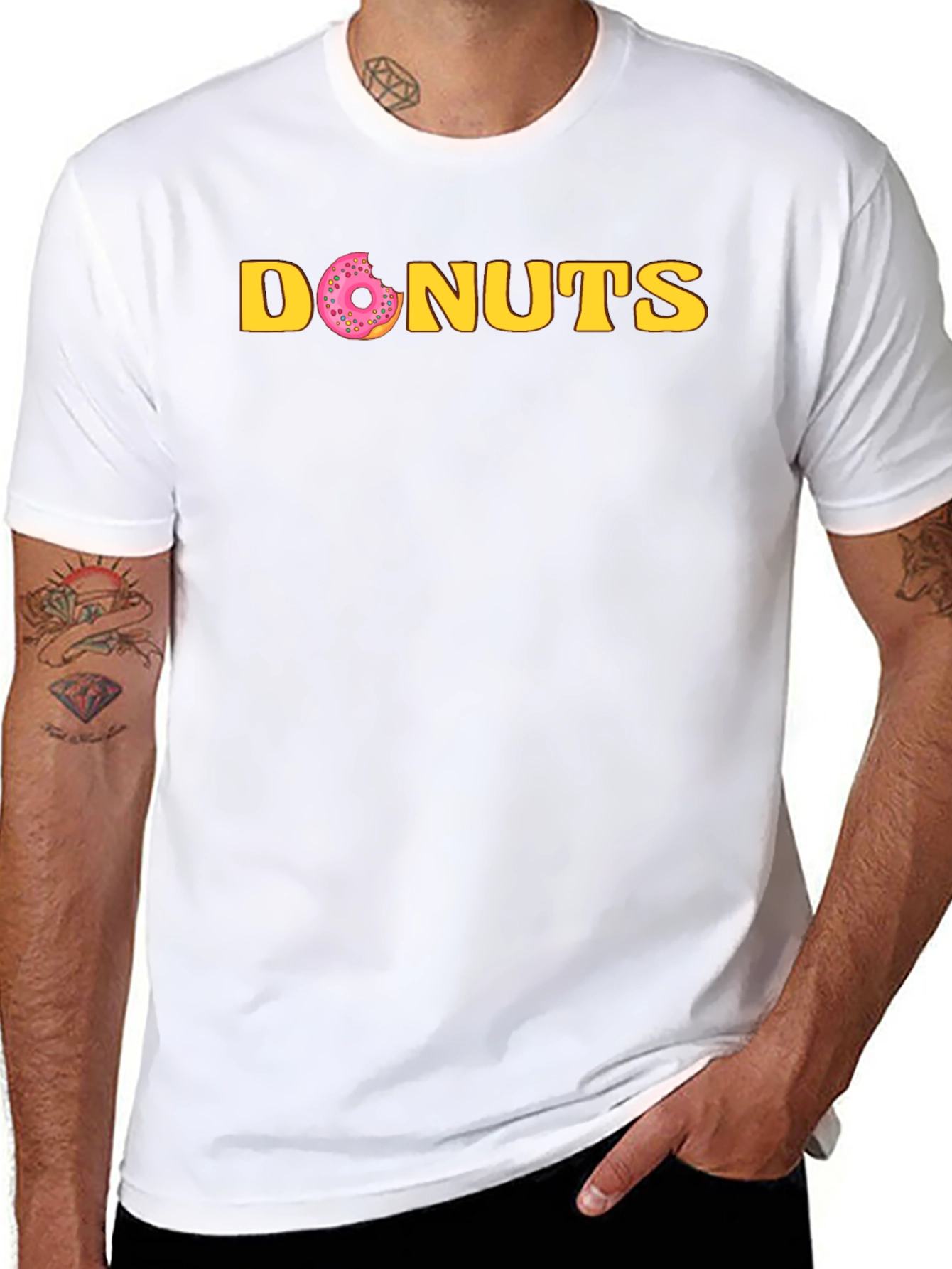 Donuts Graphic Tee - Fun Casual T-Shirt
