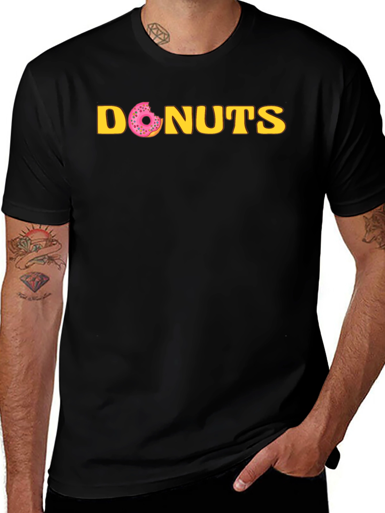 Donuts Graphic Tee - Fun Casual T-Shirt