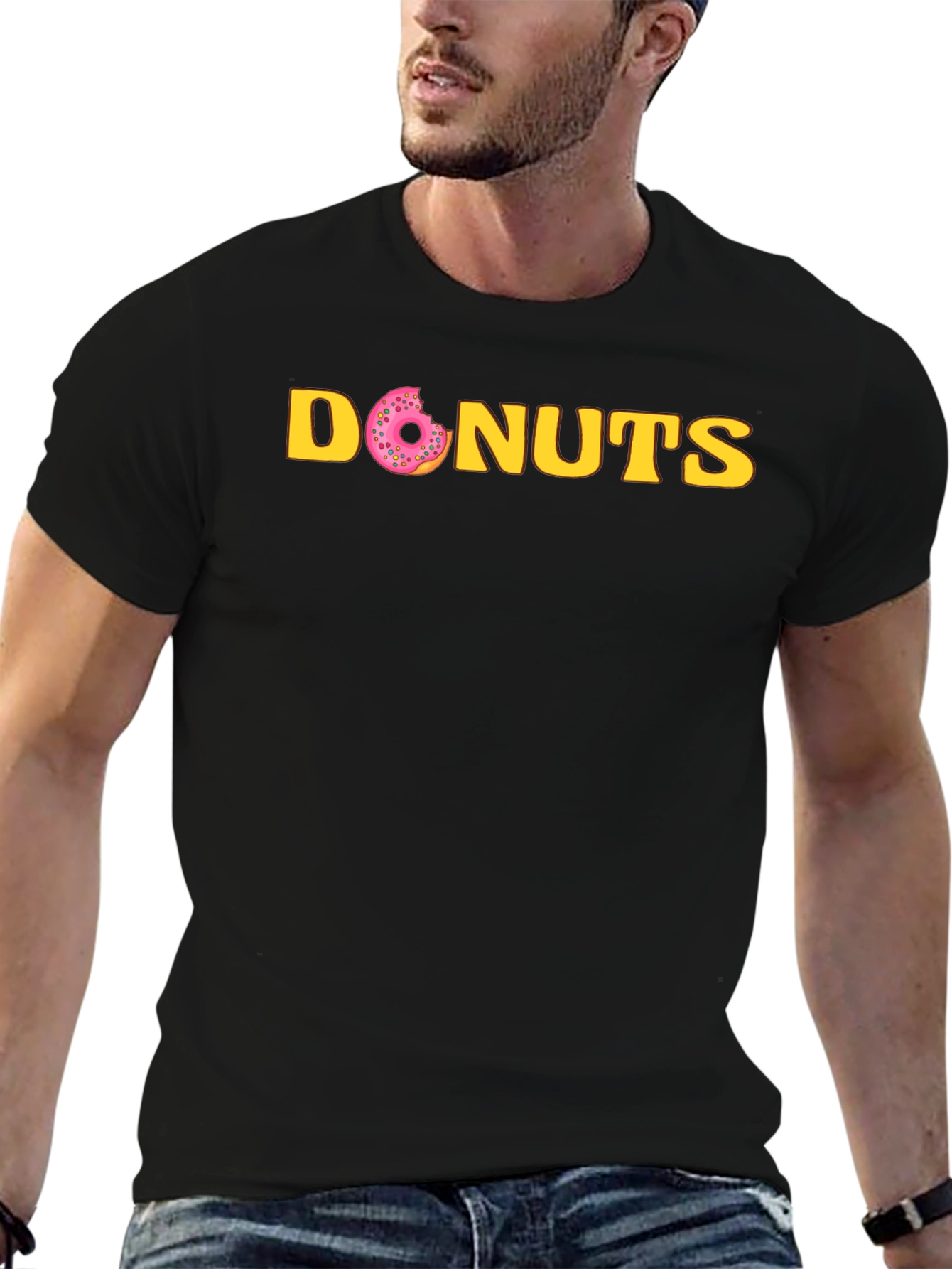 Donuts Graphic Tee - Fun Casual T-Shirt