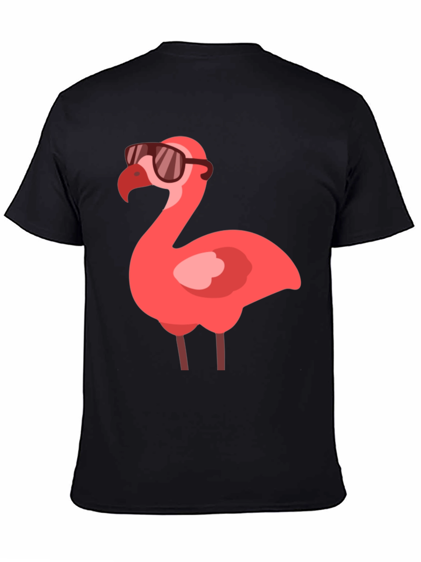 Cool Flamingo Graphic Tee - Stylish Black T-Shirt