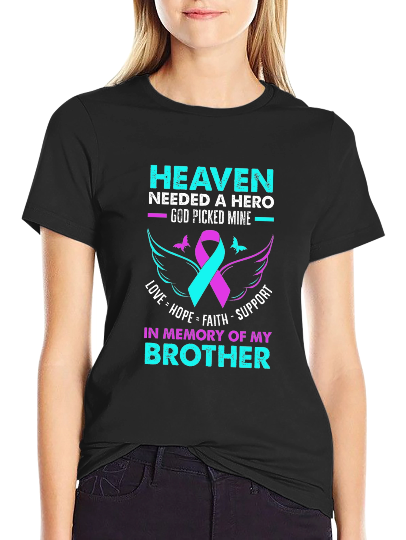 Heaven Needed A Hero Brother Memorial T-Shirt