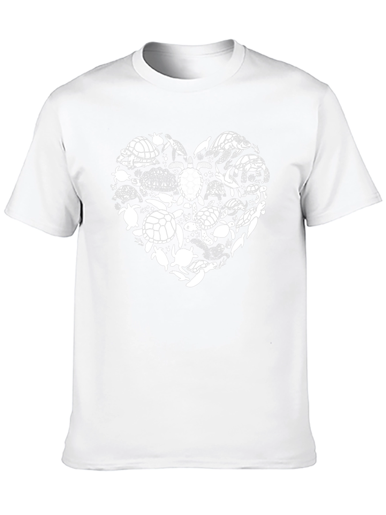 Heart of Turtles Graphic Tee - Black